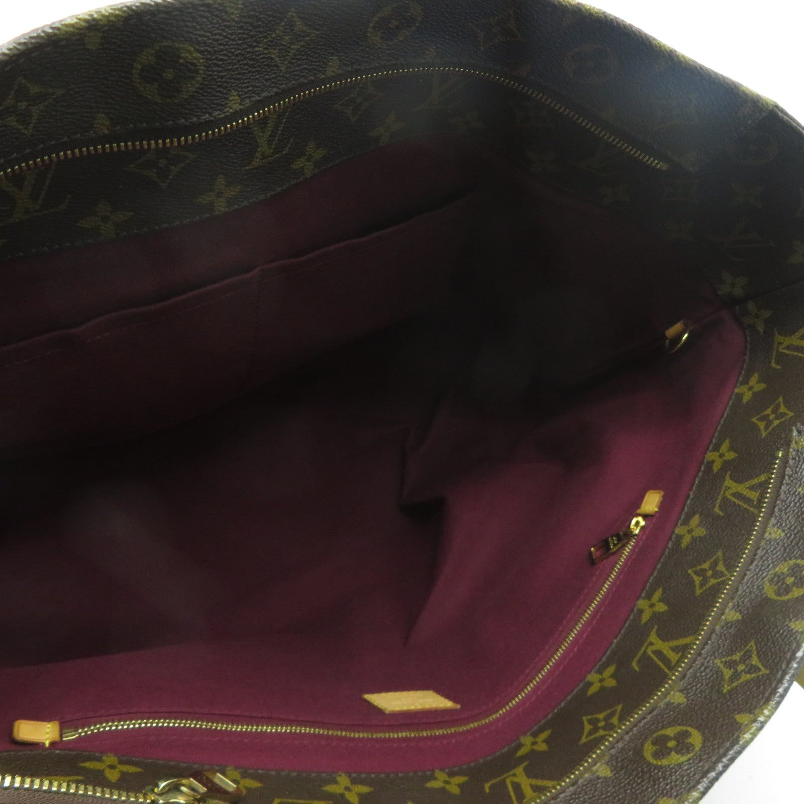 LOUIS VUITTON Monogram Raspail MM金扣肩背袋/手挽袋啡色