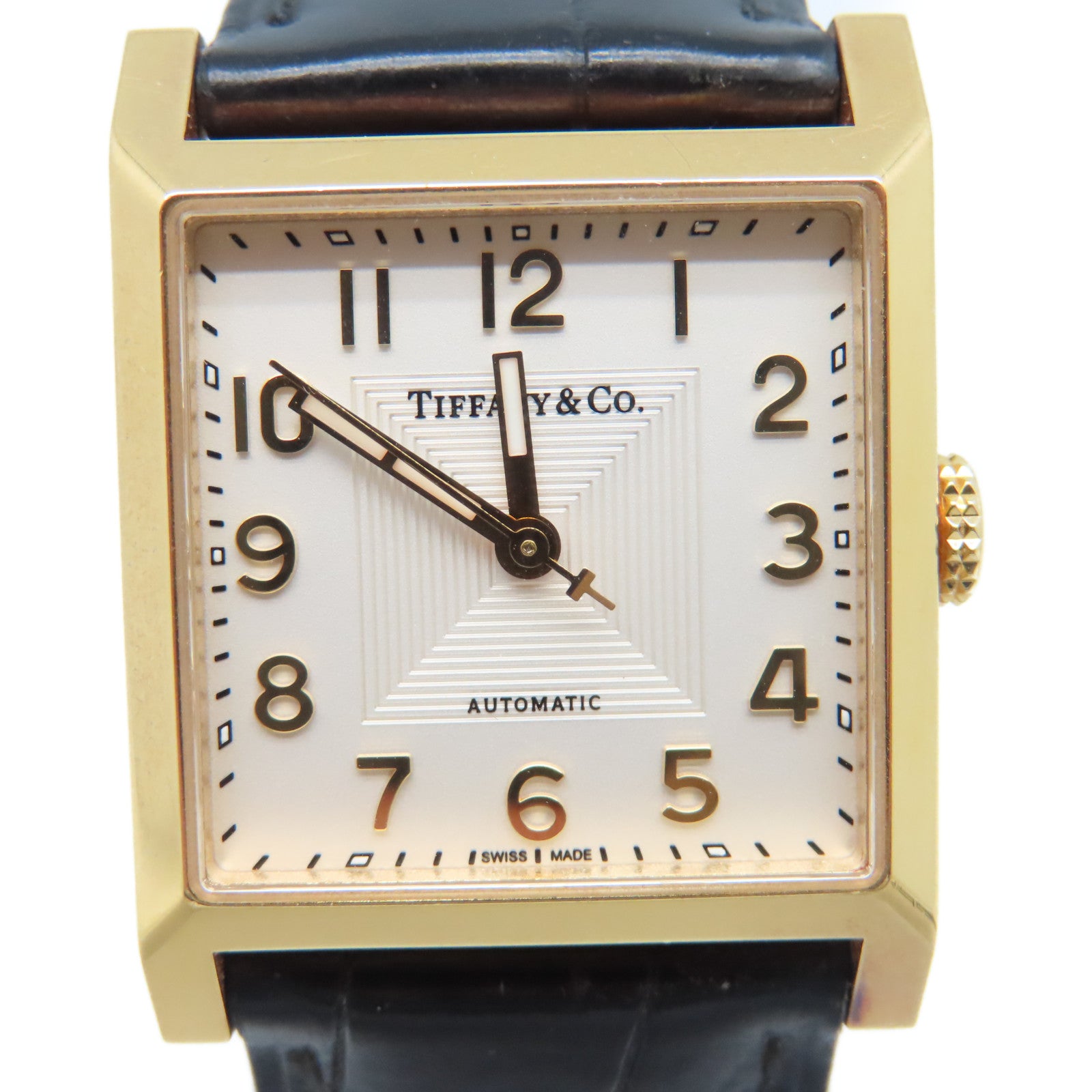 TIFFANY＆CO Watch 18K黃金手錶自動機芯白色