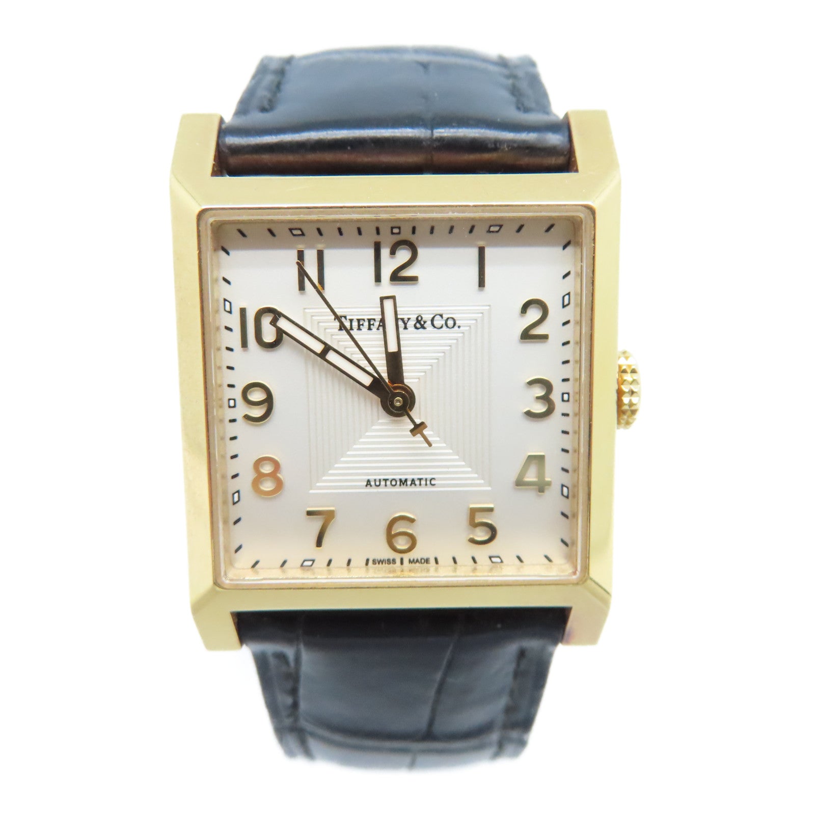 TIFFANY＆CO Watch 18K黃金手錶自動機芯白色