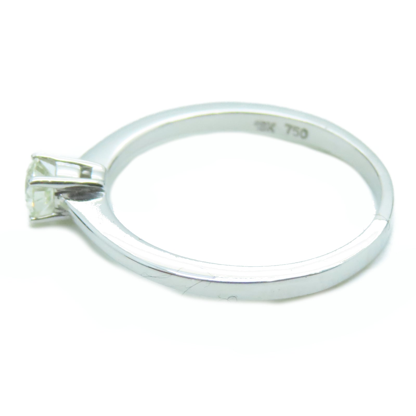 JEWELRY 18K白金Diamond Ring 0.19ct鑽石戒指US#6