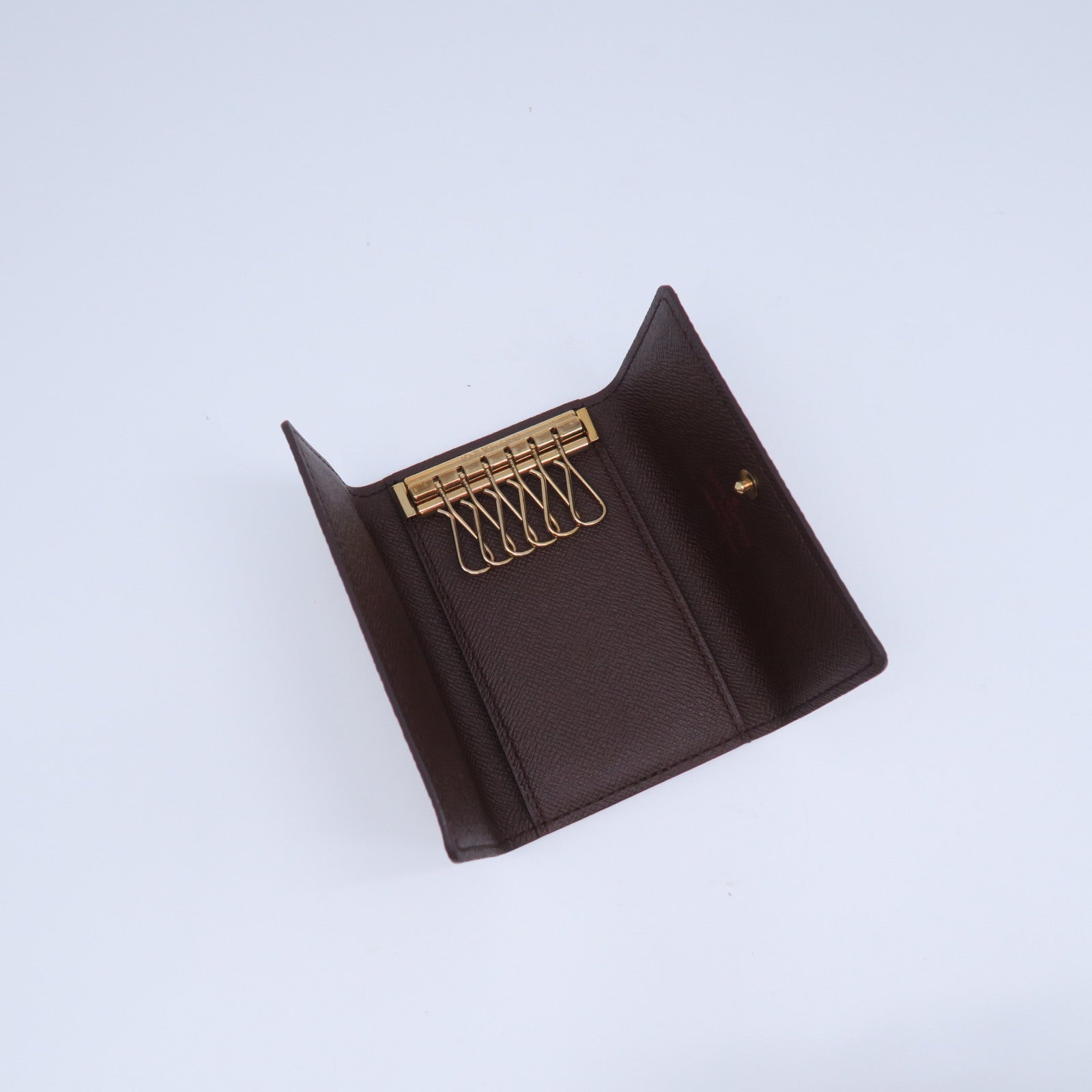 LOUIS VUITTON Damier Key Holder金扣锁匙包棕色