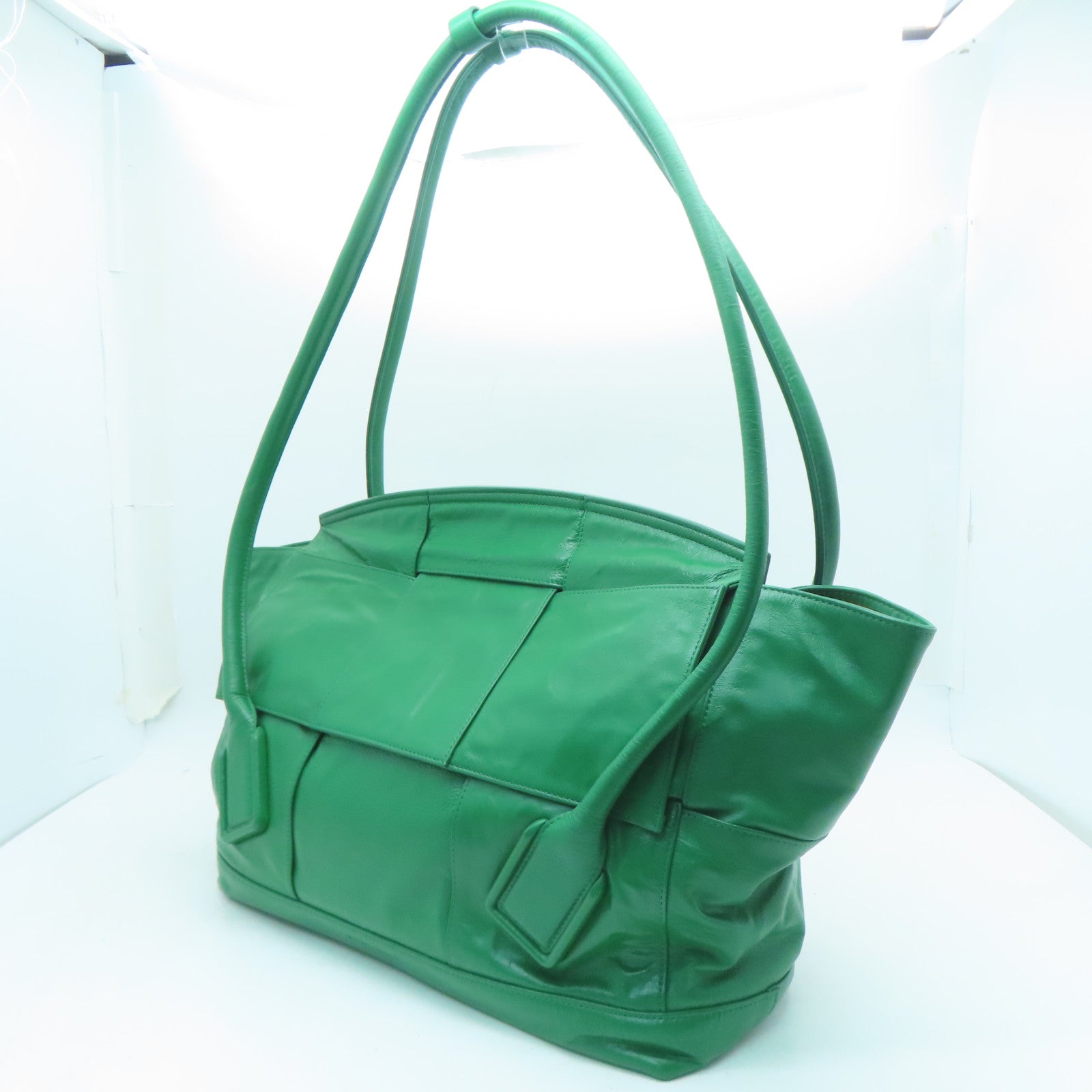 BOTTEGA VENETA 牛皮皮革Shoulder Bag手挽袋/肩背袋綠色