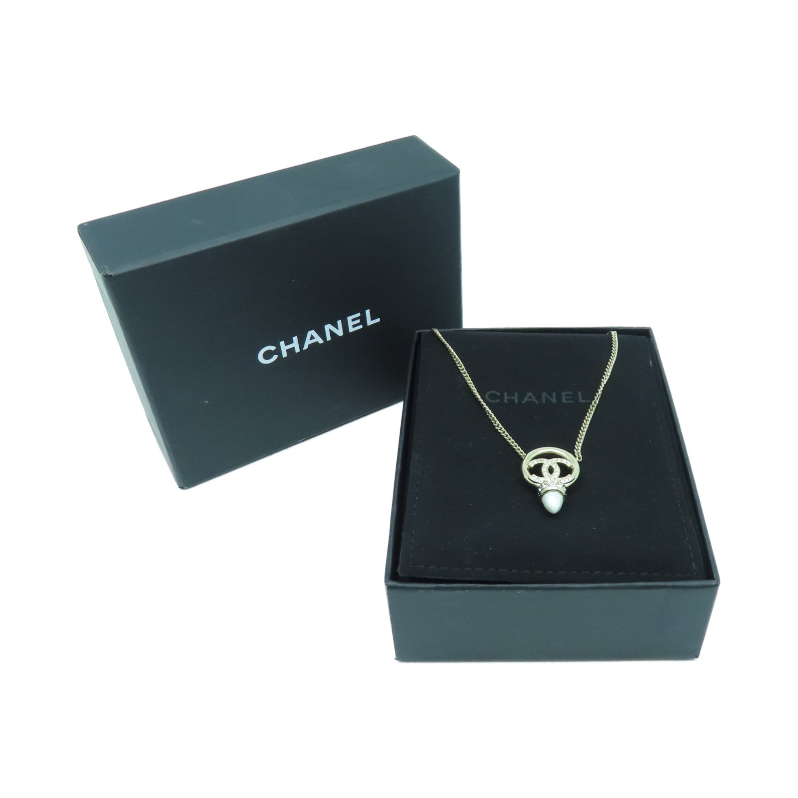 CHANEL 金属Necklace颈錬金色