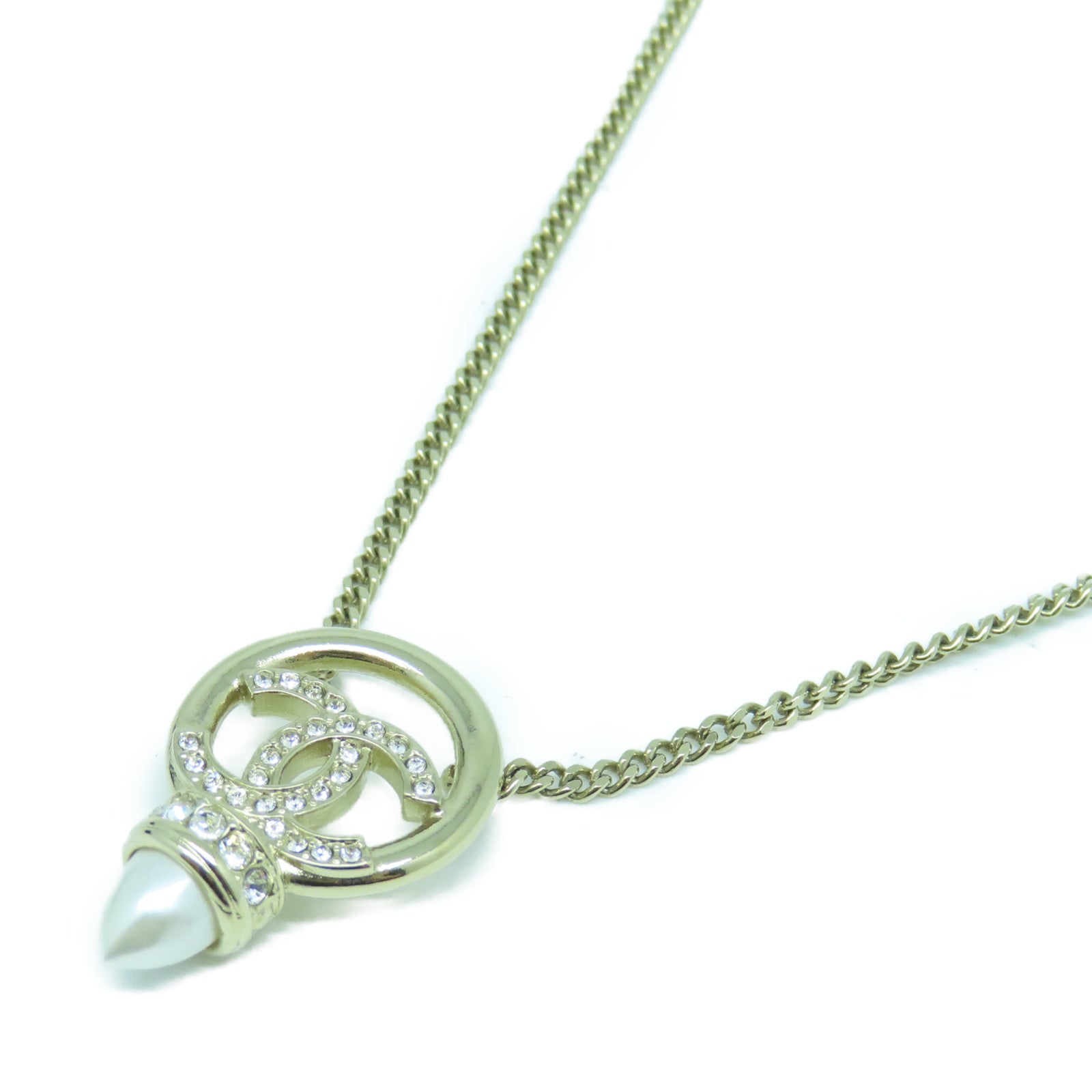 CHANEL 金属Necklace颈錬金色