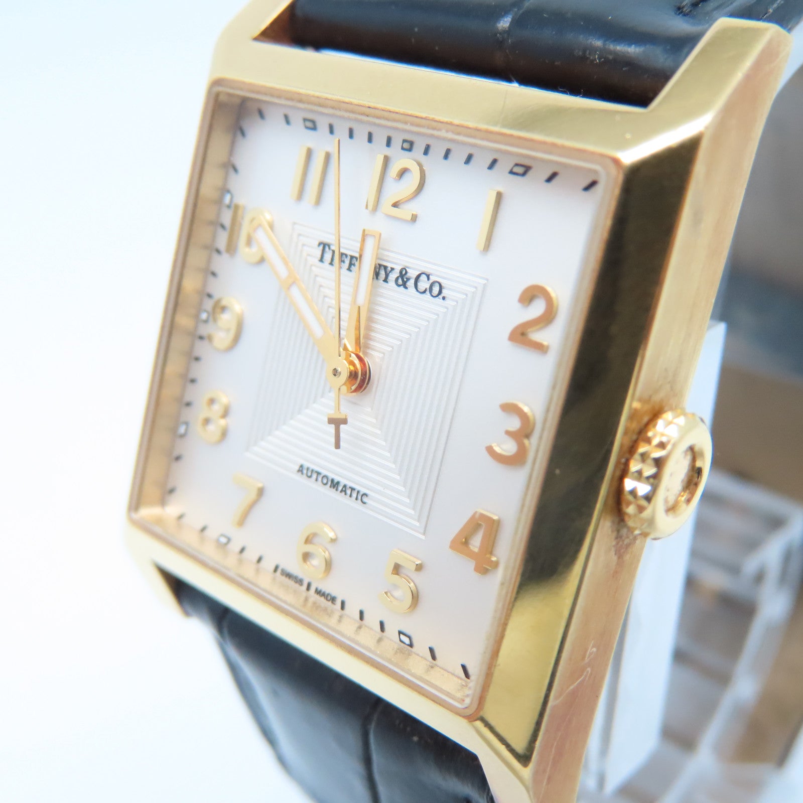TIFFANY＆CO Watch 18K黃金手錶自動機芯白色