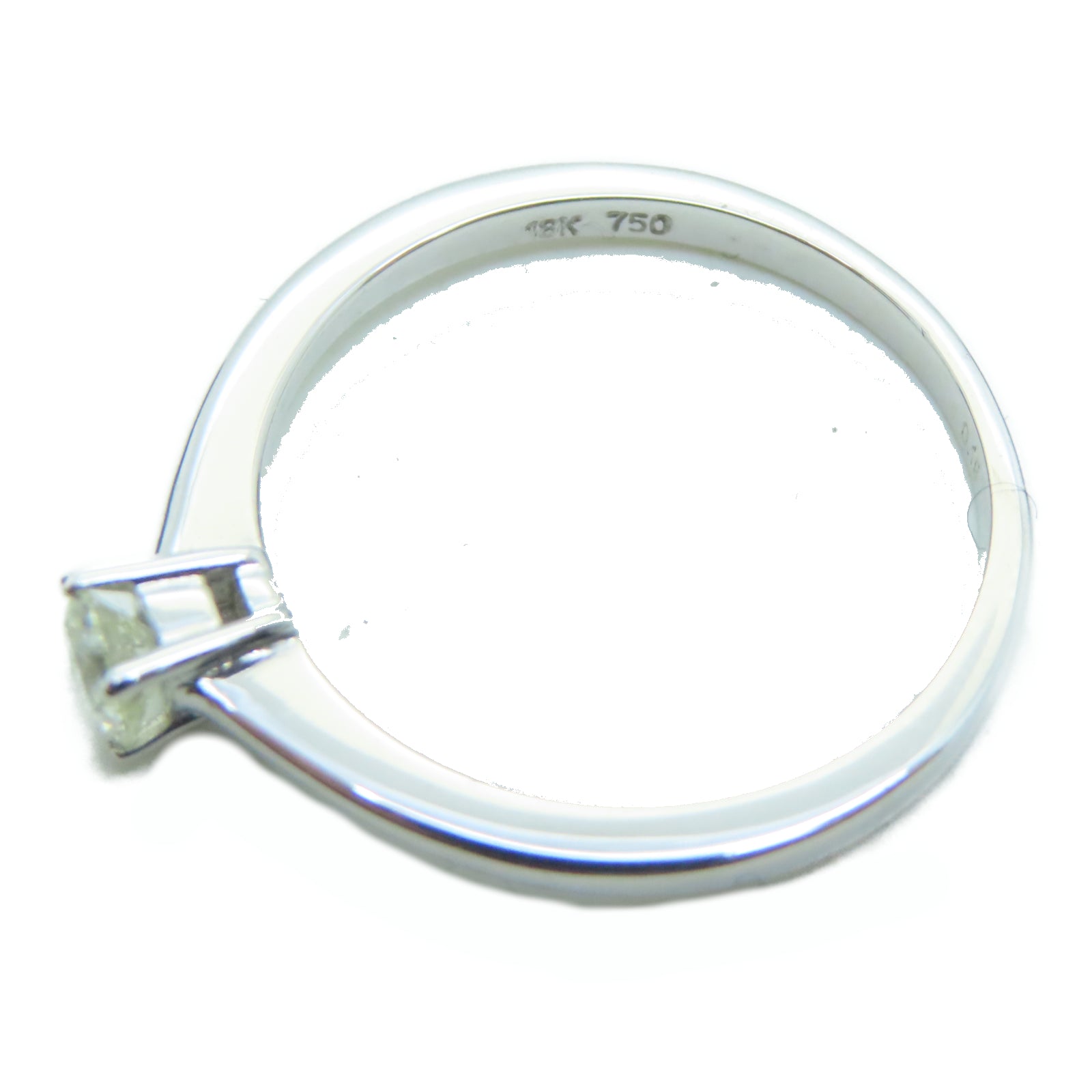 JEWELRY 18K白金Diamond Ring 0.19ct鑽石戒指US#6
