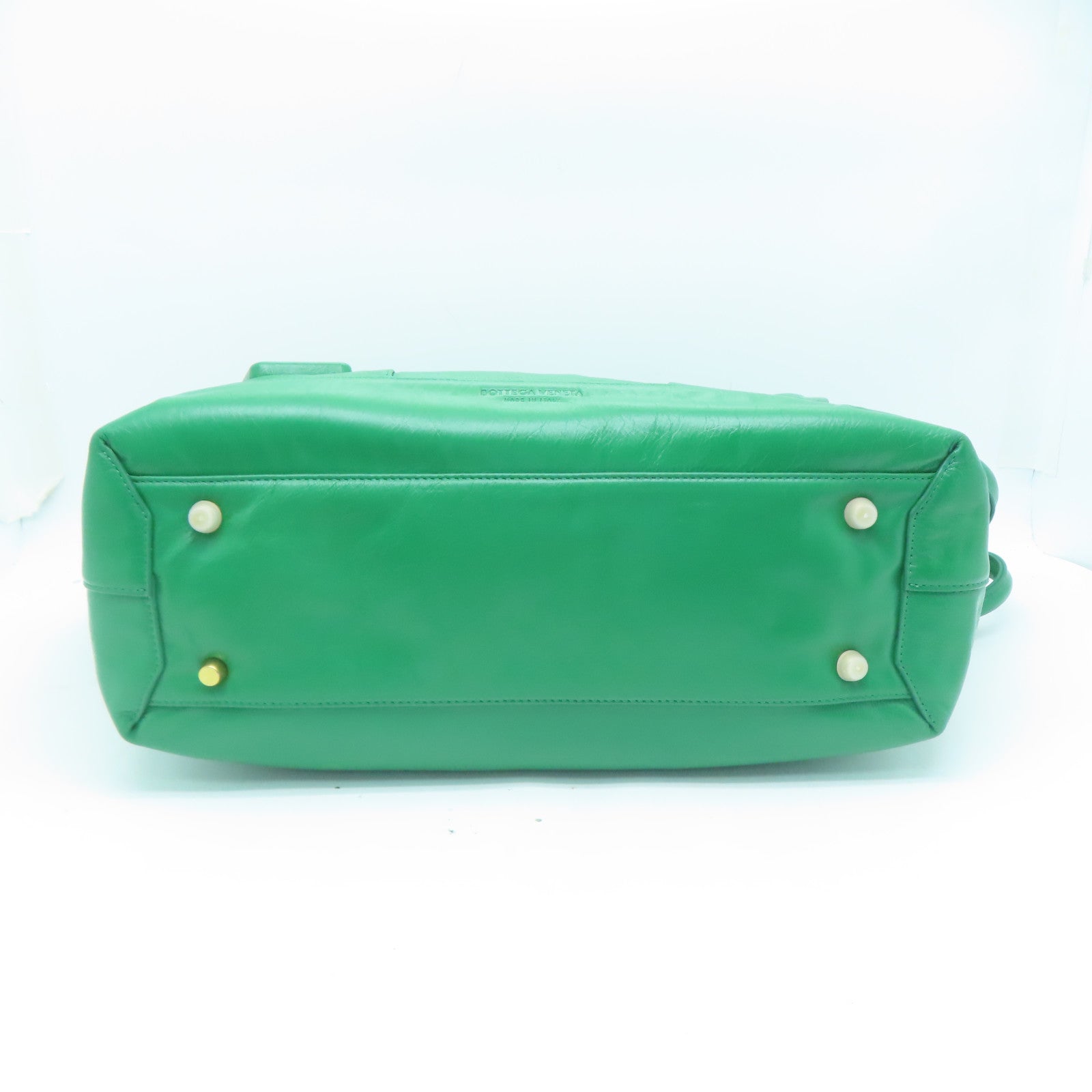 BOTTEGA VENETA 牛皮皮革Shoulder Bag手挽袋/肩背袋綠色