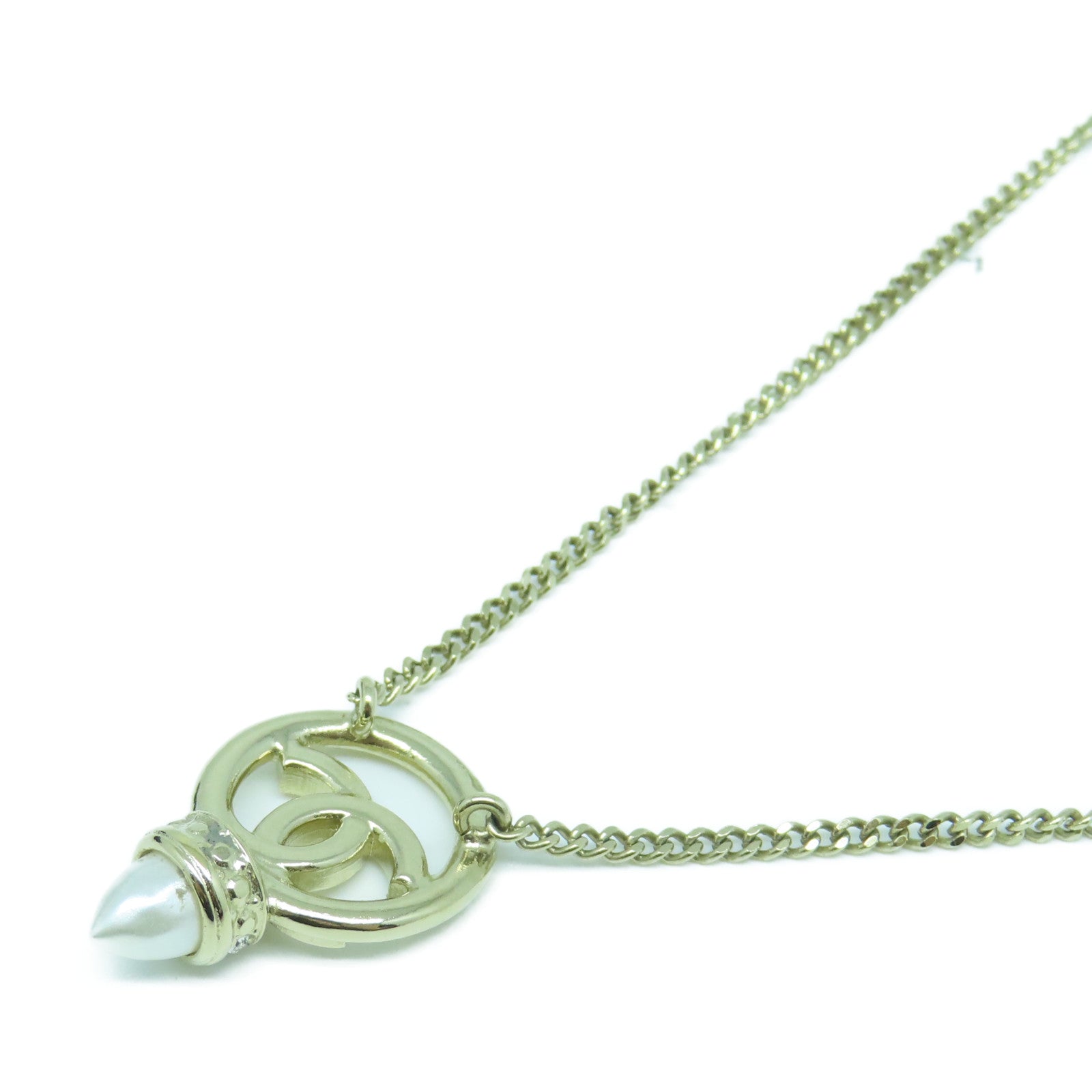 CHANEL 金属Necklace颈錬金色