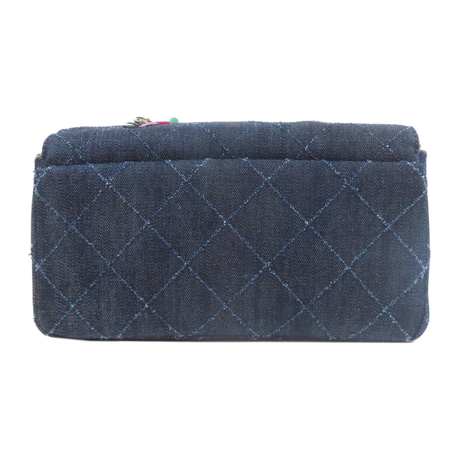 Kate Spade 帆布Shoulder Bag金扣鏈帶肩背袋深藍色