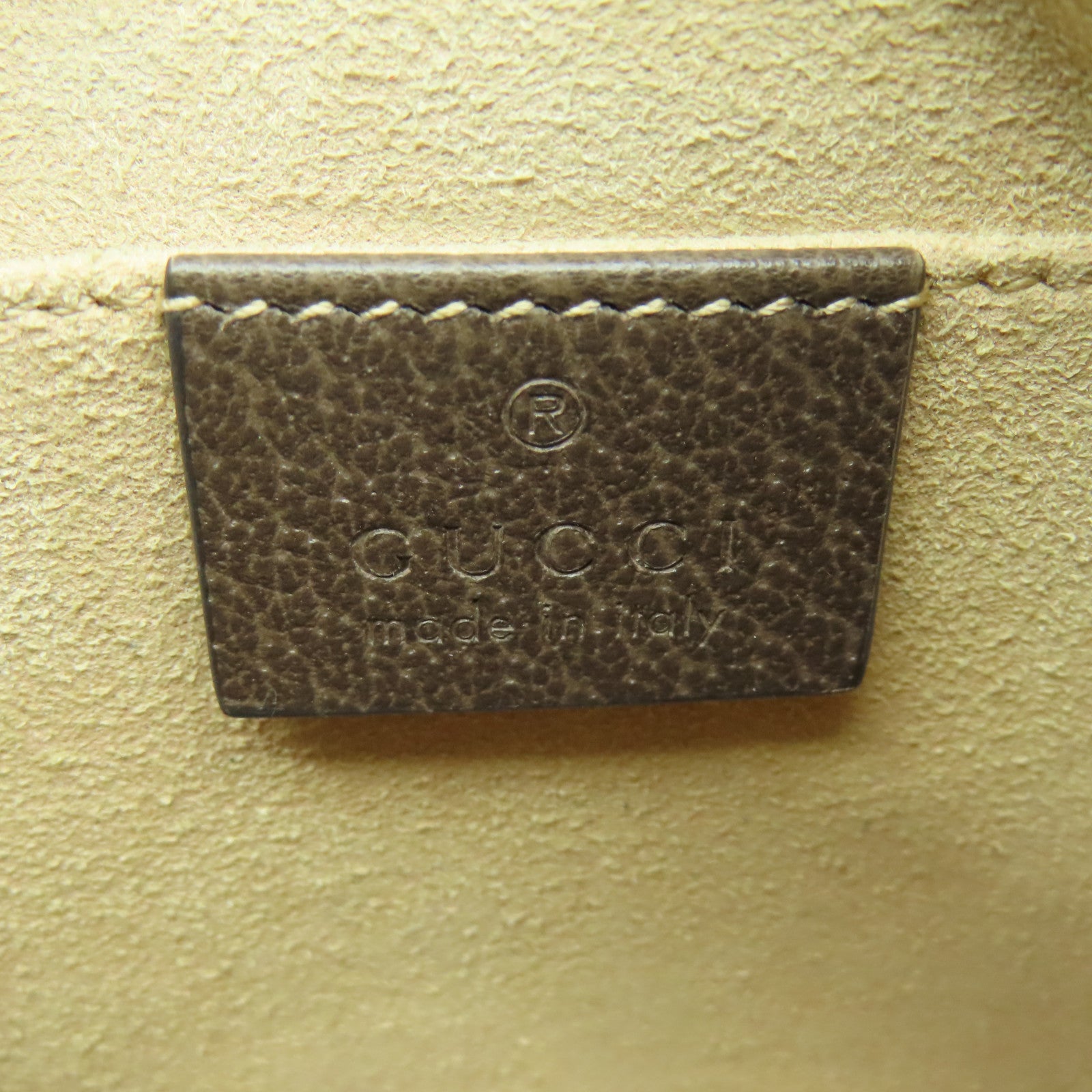 GUCCI 塗層帆布Ophidia GG Supreme金扣肩背袋啡色