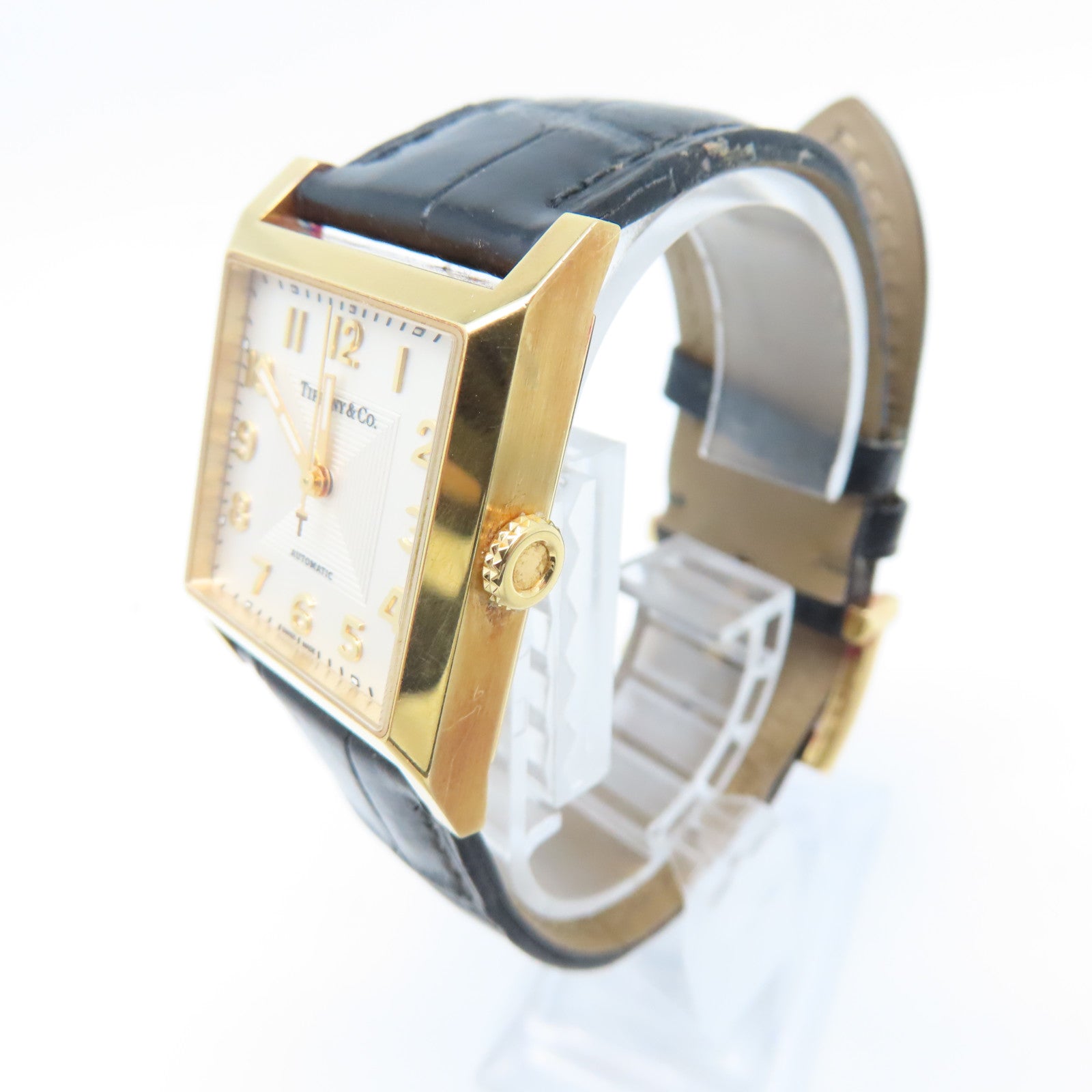 TIFFANY＆CO Watch 18K黃金手錶自動機芯白色