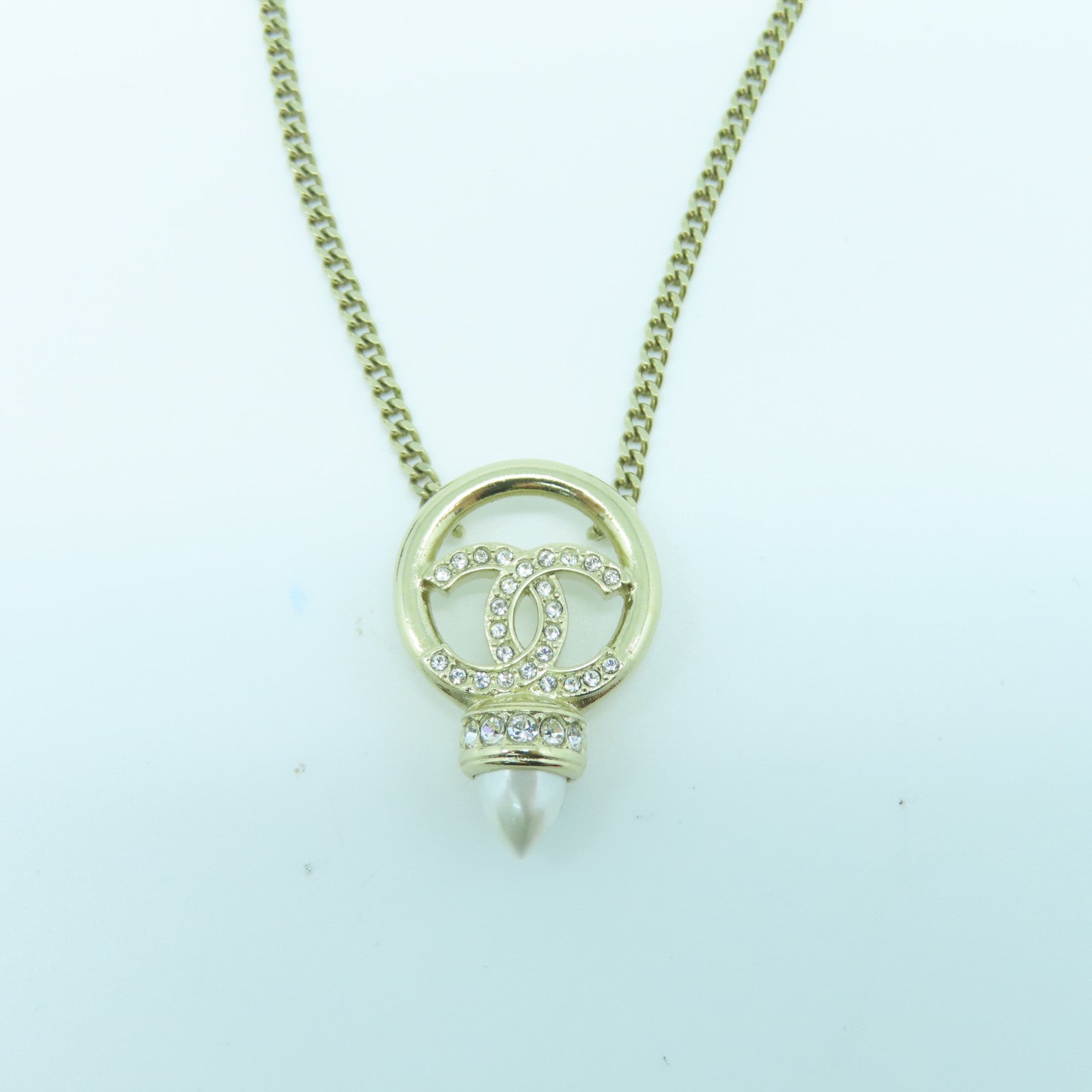 CHANEL 金属Necklace颈錬金色