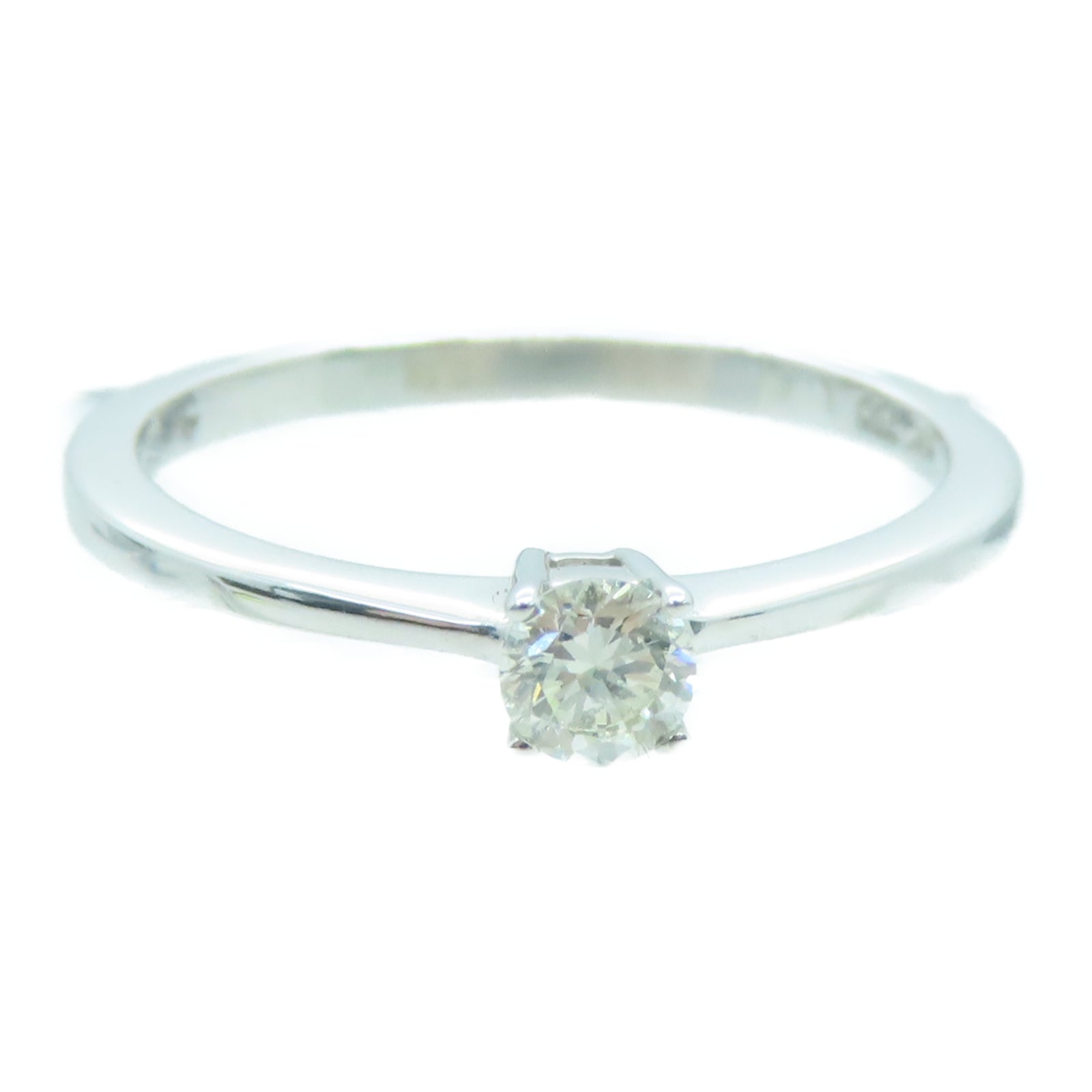 JEWELRY 18K白金Diamond Ring 0.19ct鑽石戒指US#6