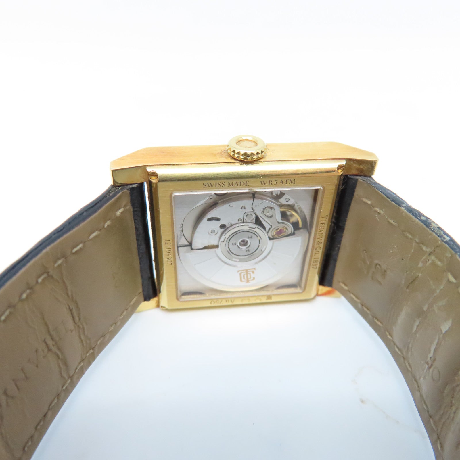 TIFFANY＆CO Watch 18K黃金手錶自動機芯白色