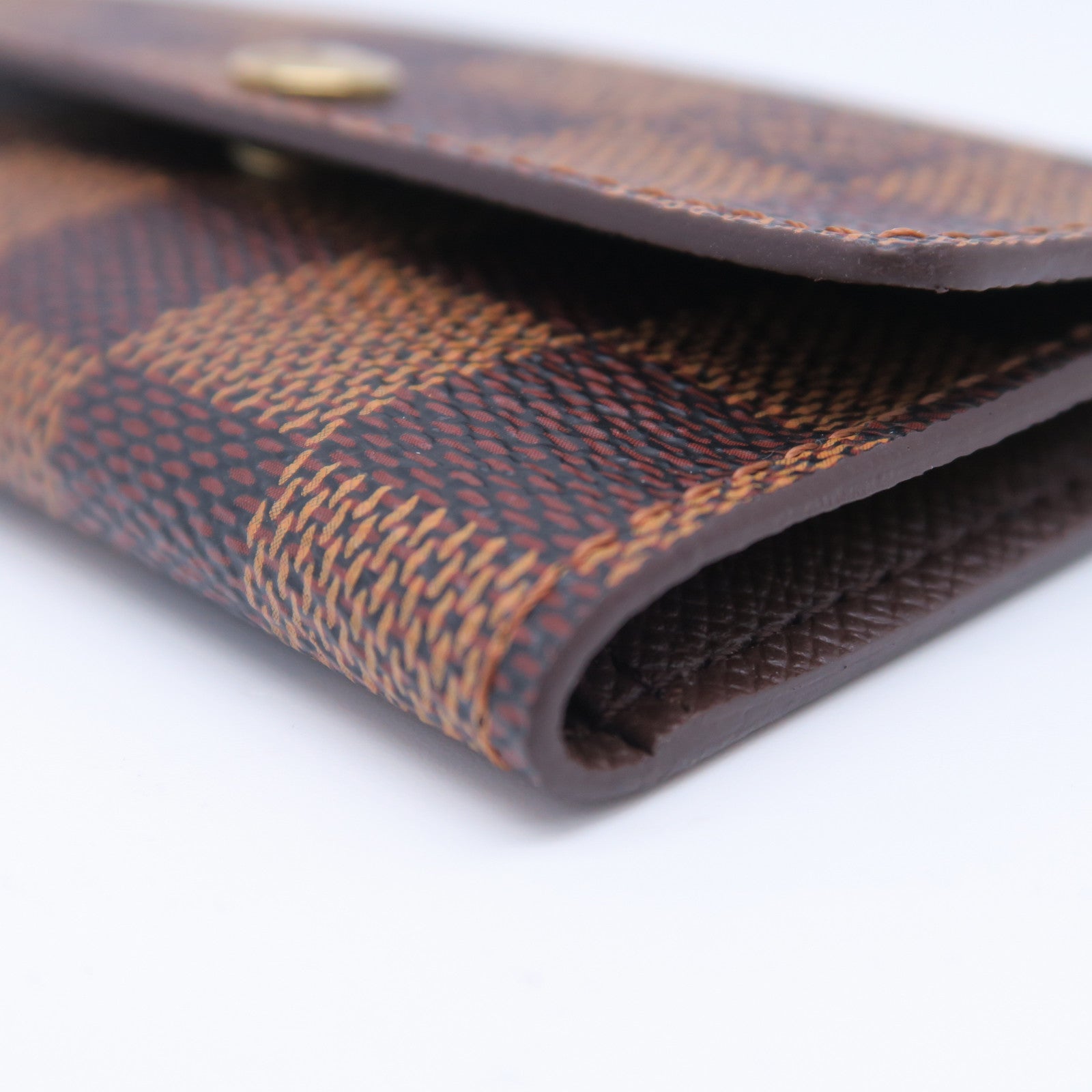 LOUIS VUITTON Damier Key Holder金扣锁匙包棕色