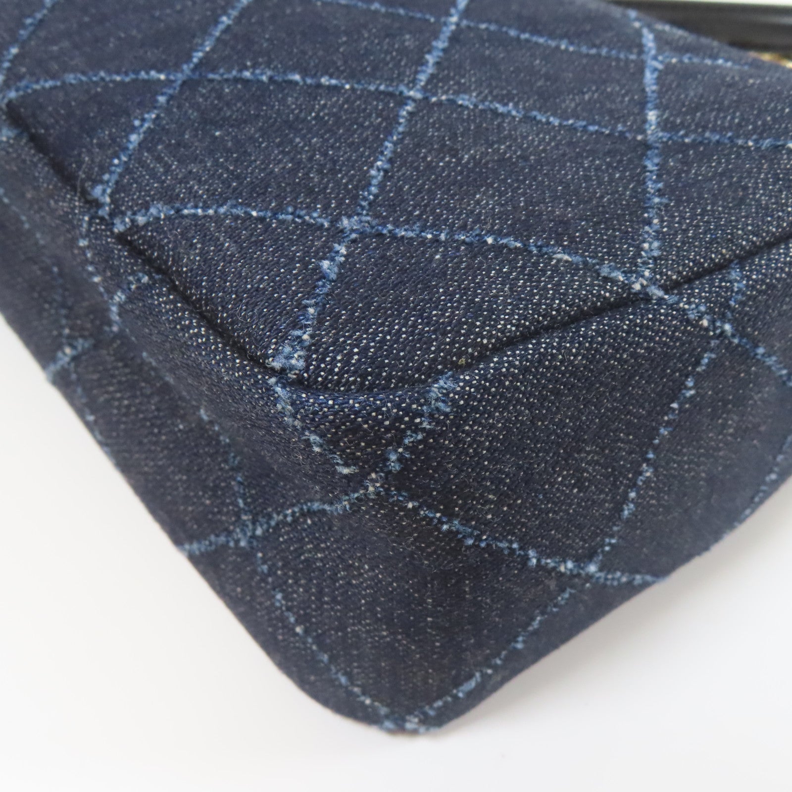 Kate Spade 帆布Shoulder Bag金扣鏈帶肩背袋深藍色
