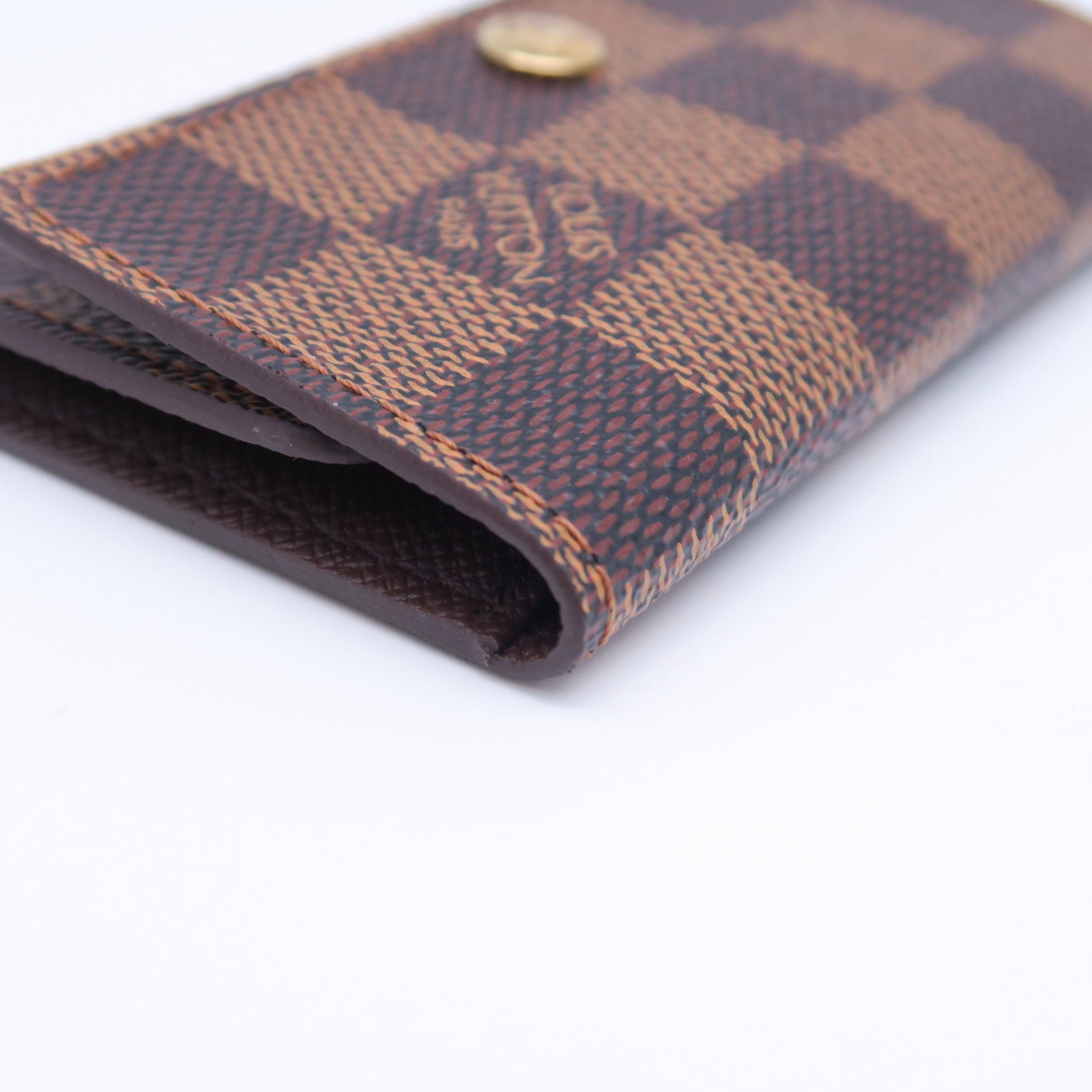 LOUIS VUITTON Damier Key Holder金扣锁匙包棕色