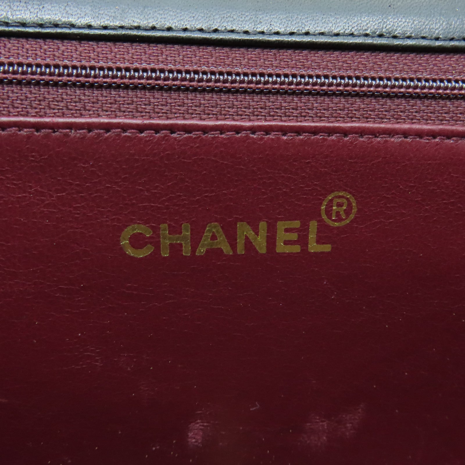 CHANEL rhombic sheepskin leather Chain Shoulder Bag gold buckle chain shoulder bag black