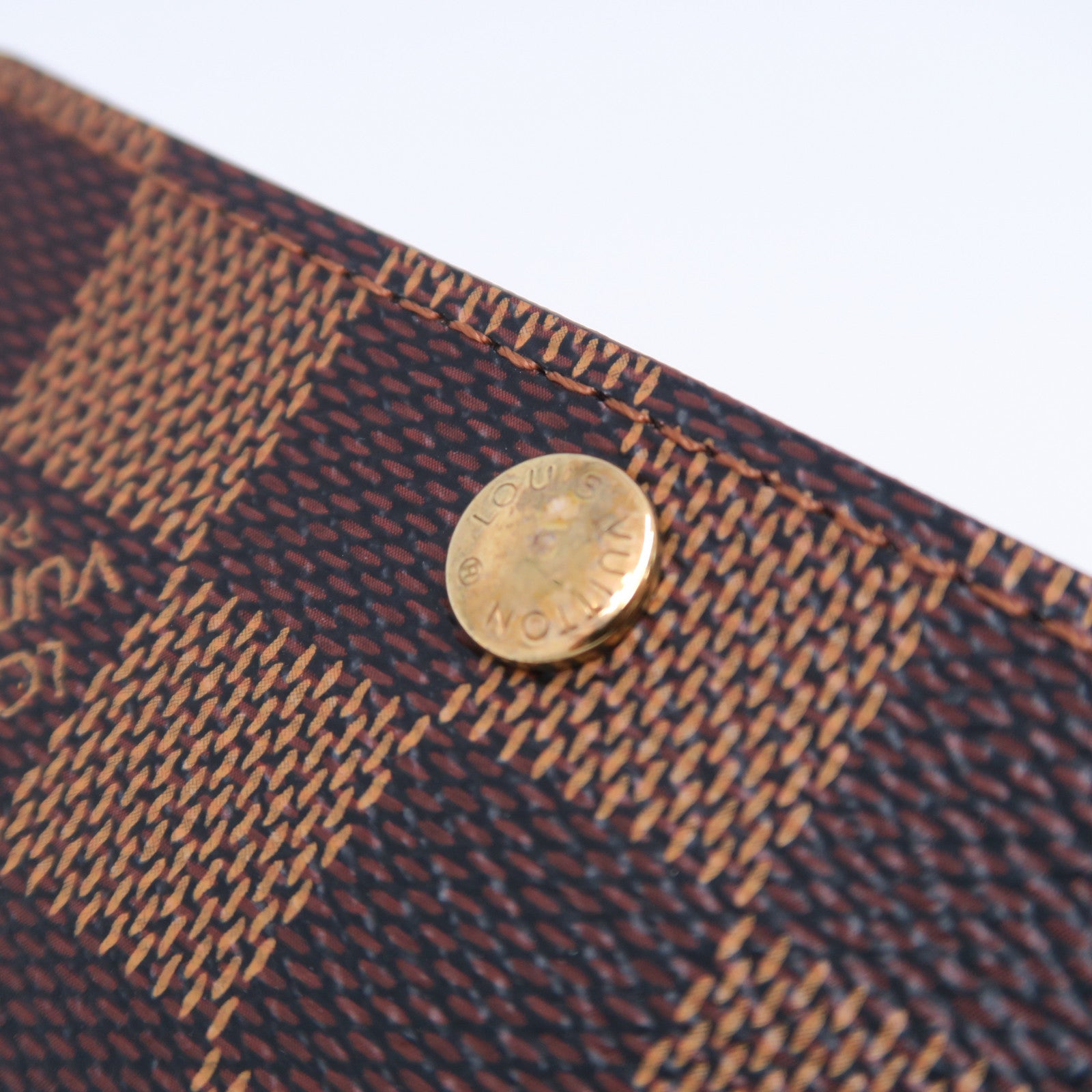 LOUIS VUITTON Damier Key Holder金扣锁匙包棕色