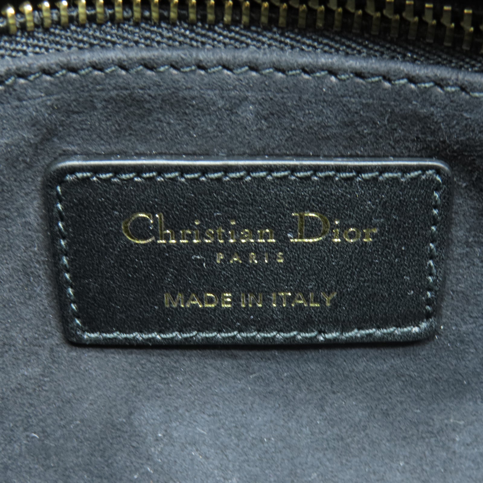 Dior 牛皮皮革Lady Dior Shoulder銀扣手挽肩背兩用袋黑色/多色