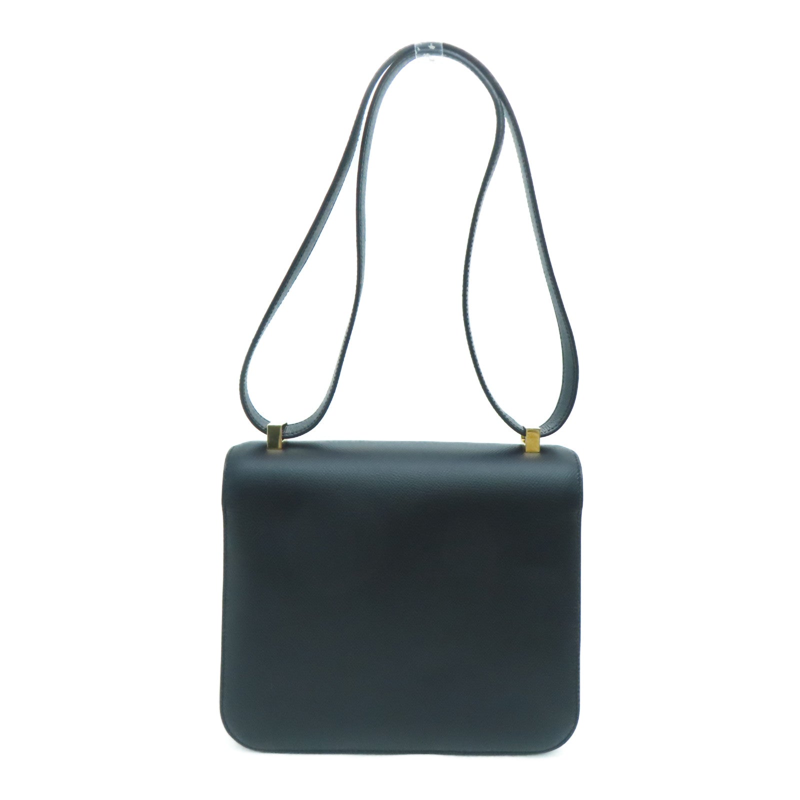 HERMES 【激减优惠】Epsom皮革Constance 24 2 Way Shoulder Bag金扣肩背袋黑色