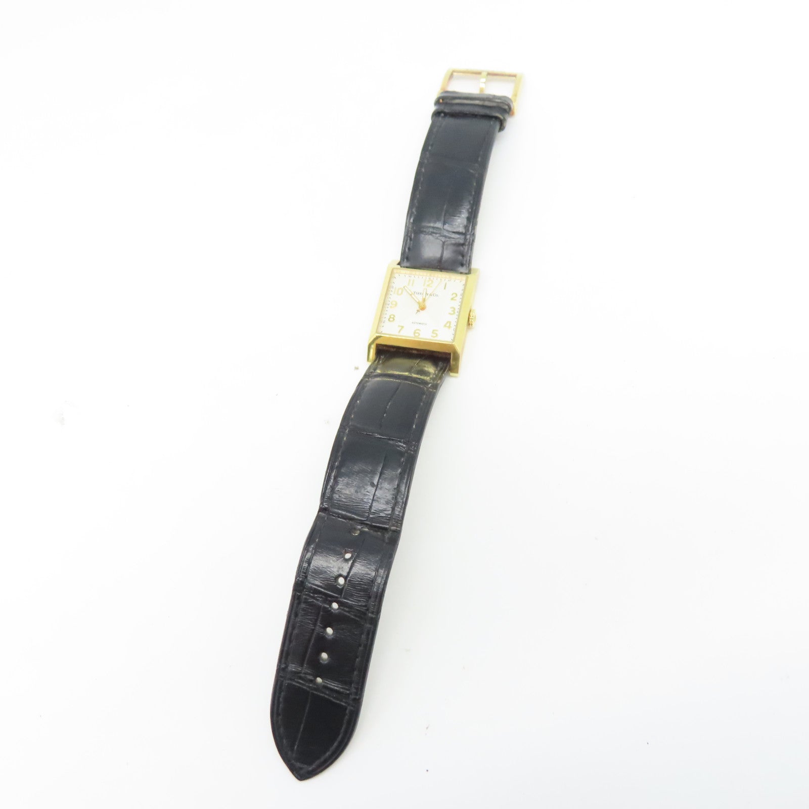 TIFFANY＆CO Watch 18K黃金手錶自動機芯白色