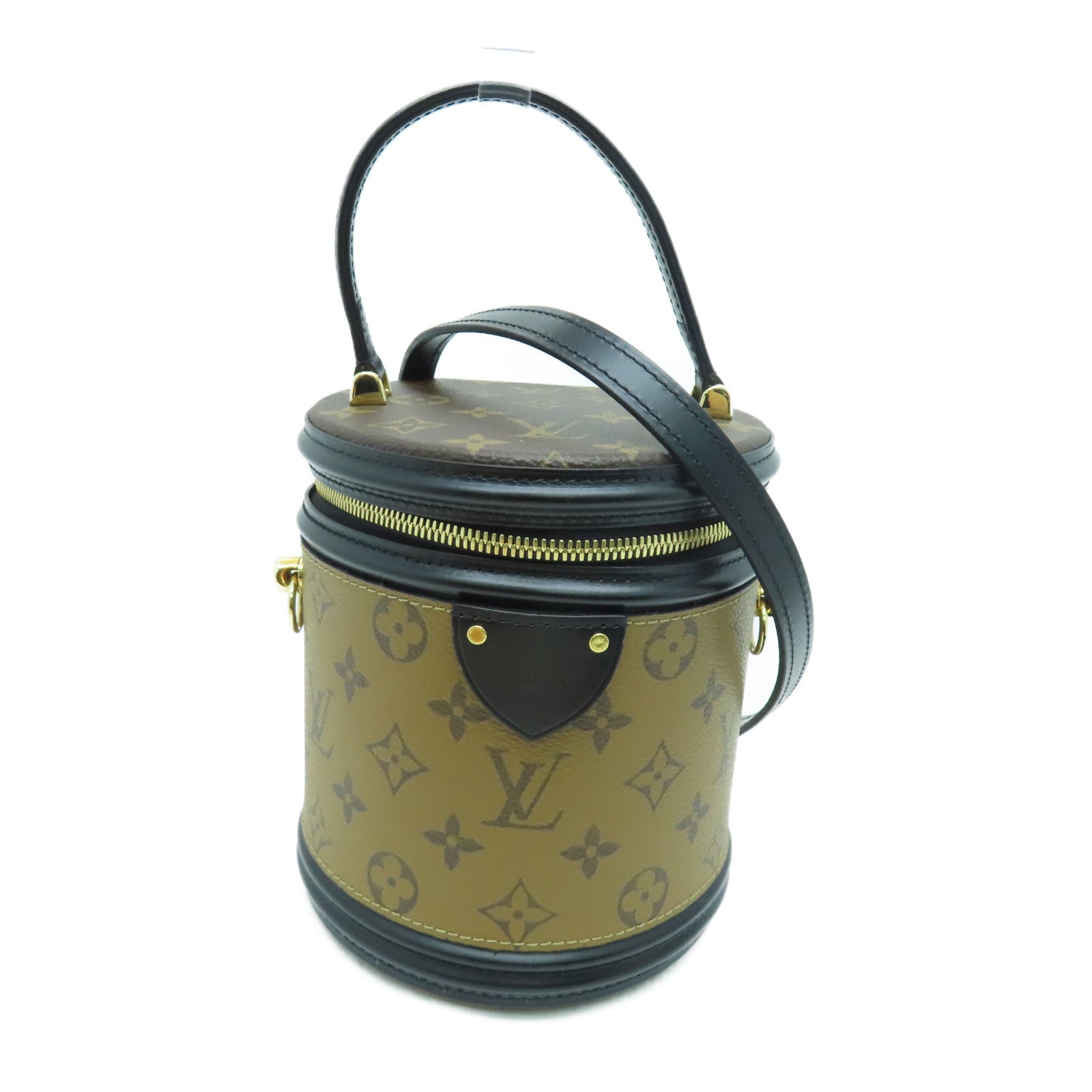 LOUIS VUITTON Monogram Reverse Cannes手挽肩背两用袋啡色