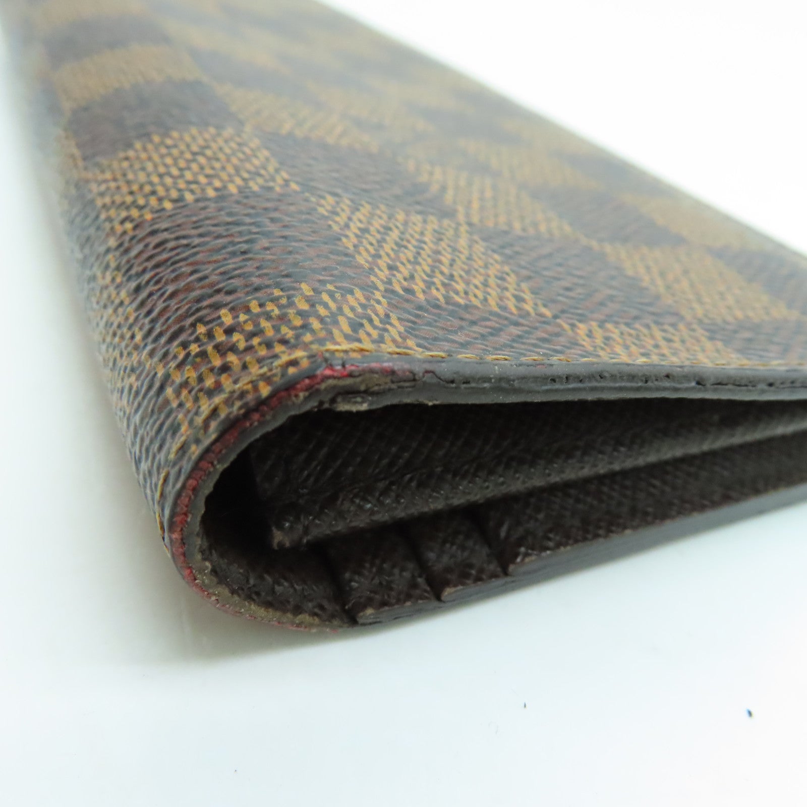 LOUIS VUITTON Damier Brazza Wallet长钱包金扣啡色