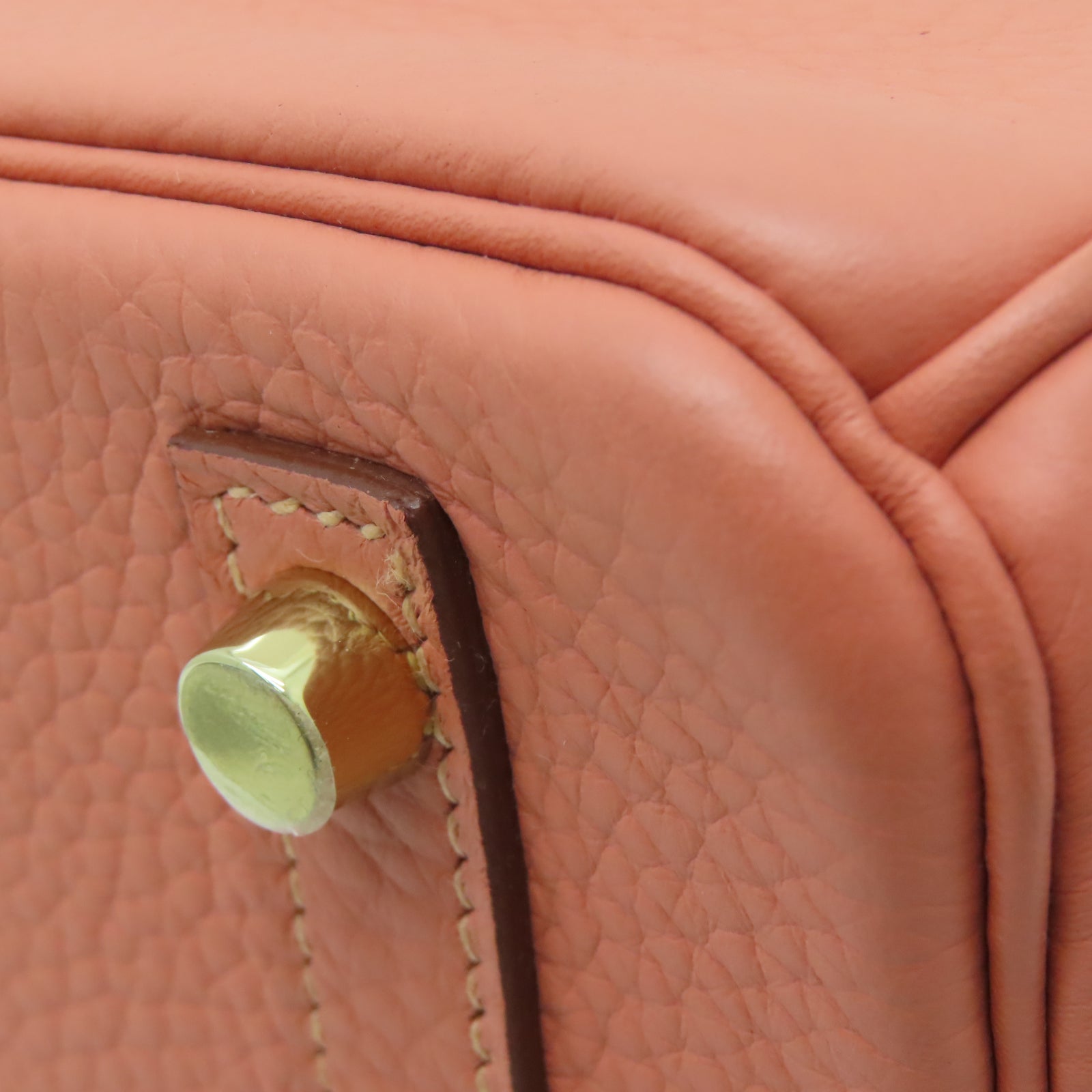 HERMES Taurillon Clemence皮革Birkin 30金扣手挽袋瑰茶粉色