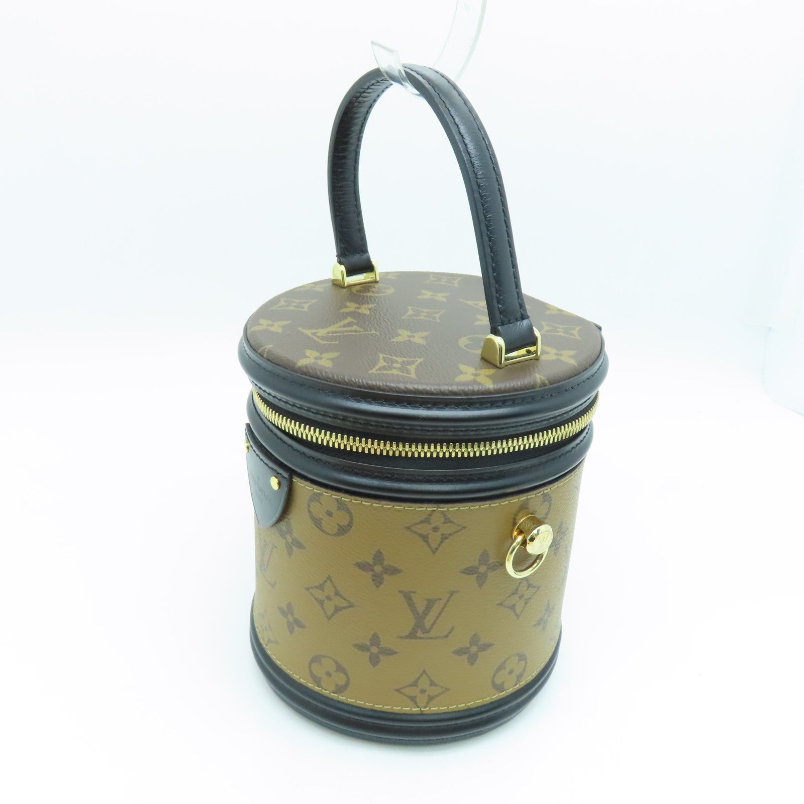 LOUIS VUITTON Monogram Reverse Cannes手挽肩背两用袋啡色