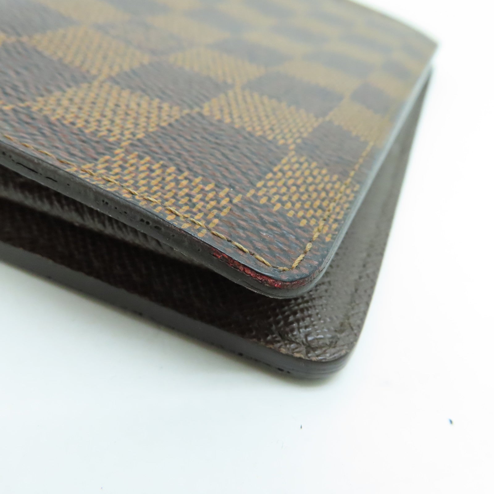 LOUIS VUITTON Damier Brazza Wallet长钱包金扣啡色