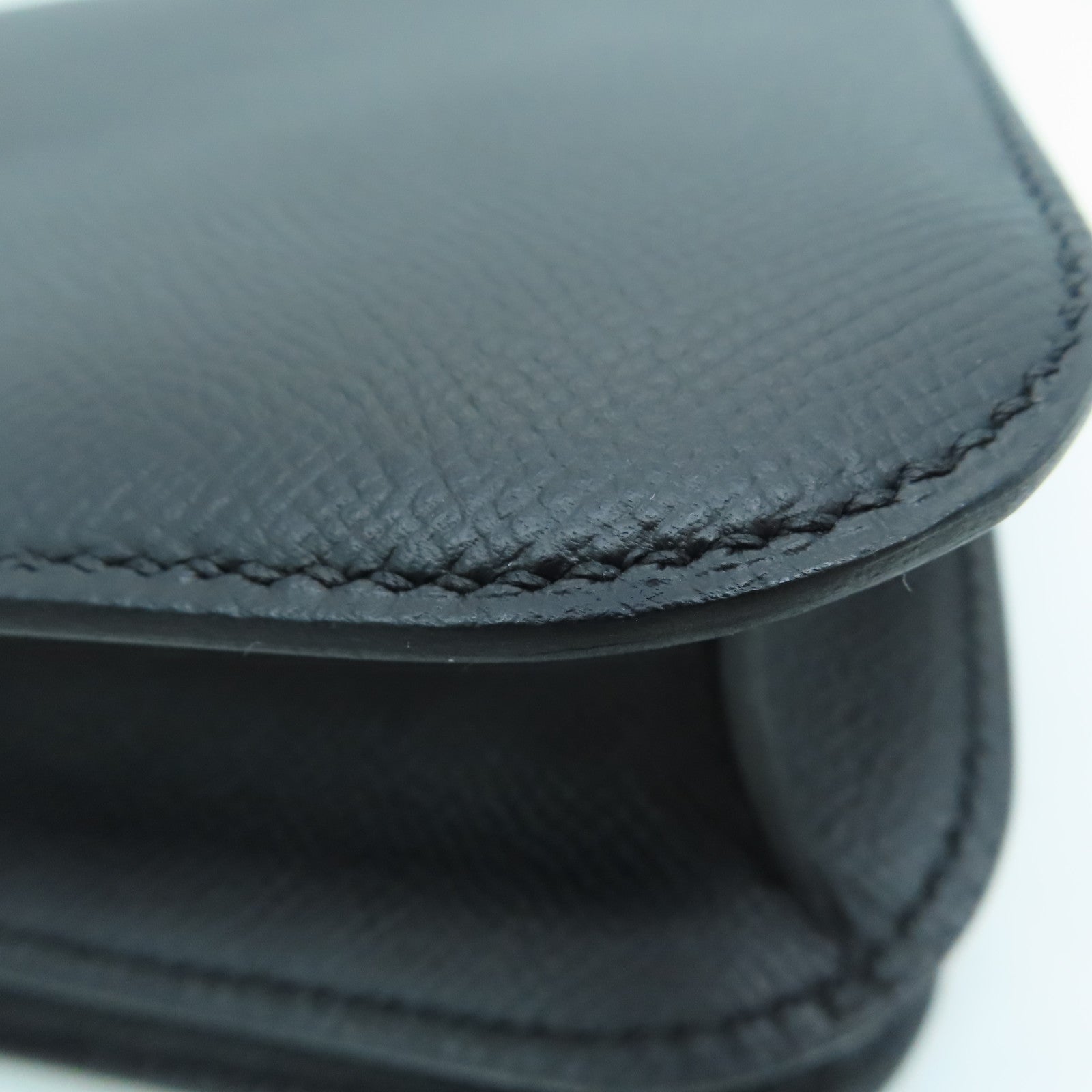 HERMES 【激减优惠】Epsom皮革Constance 24 2 Way Shoulder Bag金扣肩背袋黑色