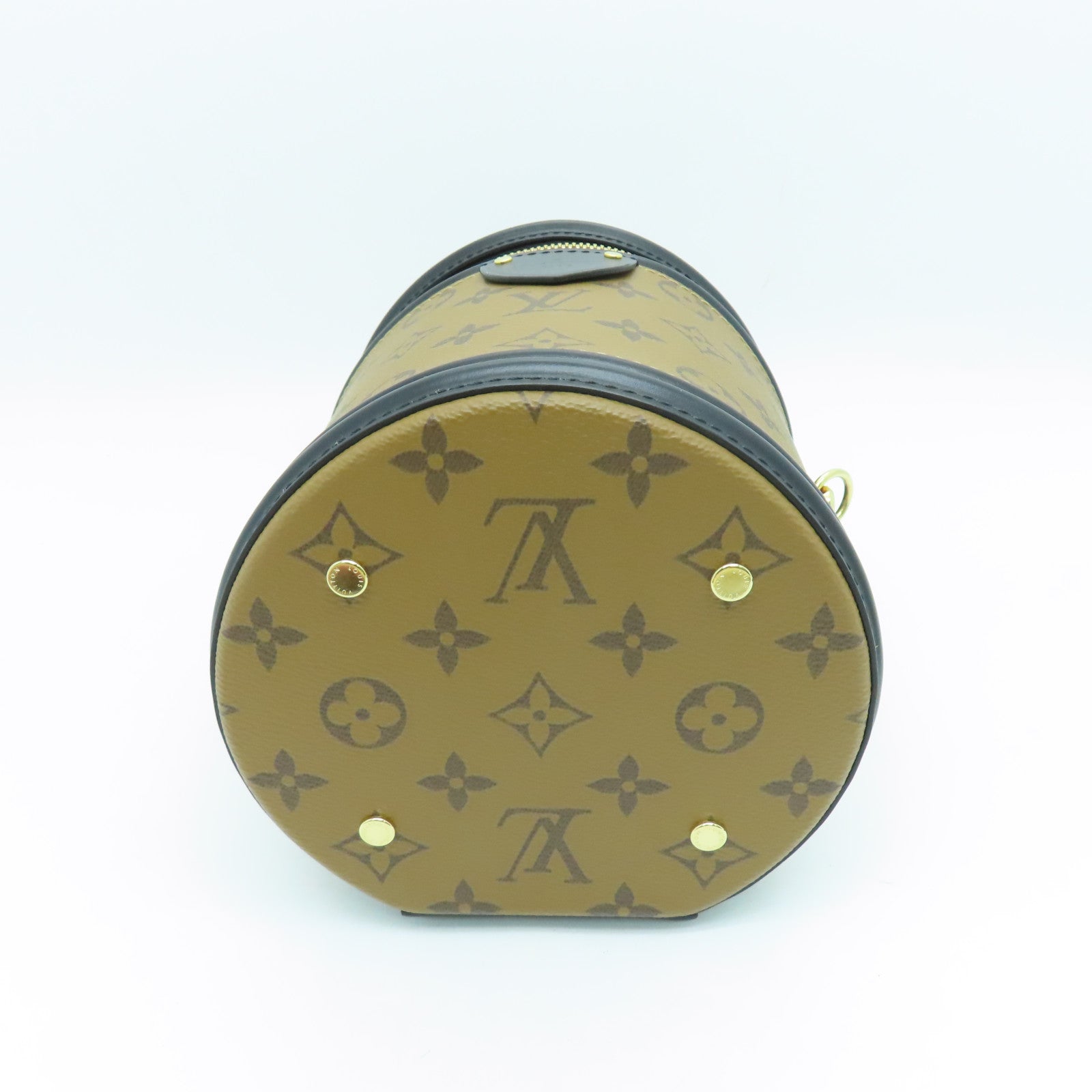 LOUIS VUITTON Monogram Reverse Cannes手挽肩背两用袋啡色