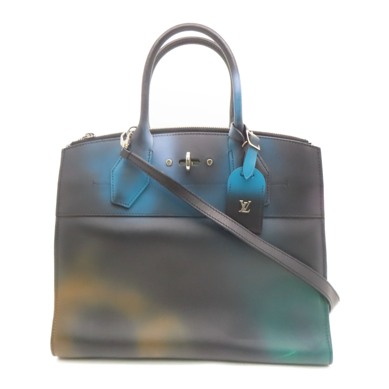 LOUIS VUITTON 牛皮皮革City Steamer银扣肩背袋多色