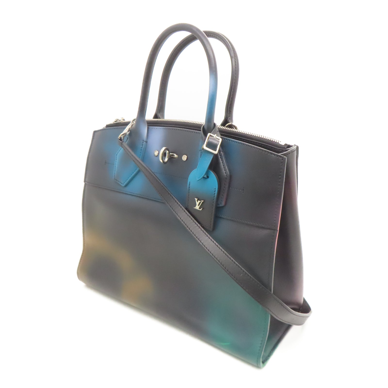 LOUIS VUITTON 牛皮皮革City Steamer银扣肩背袋多色