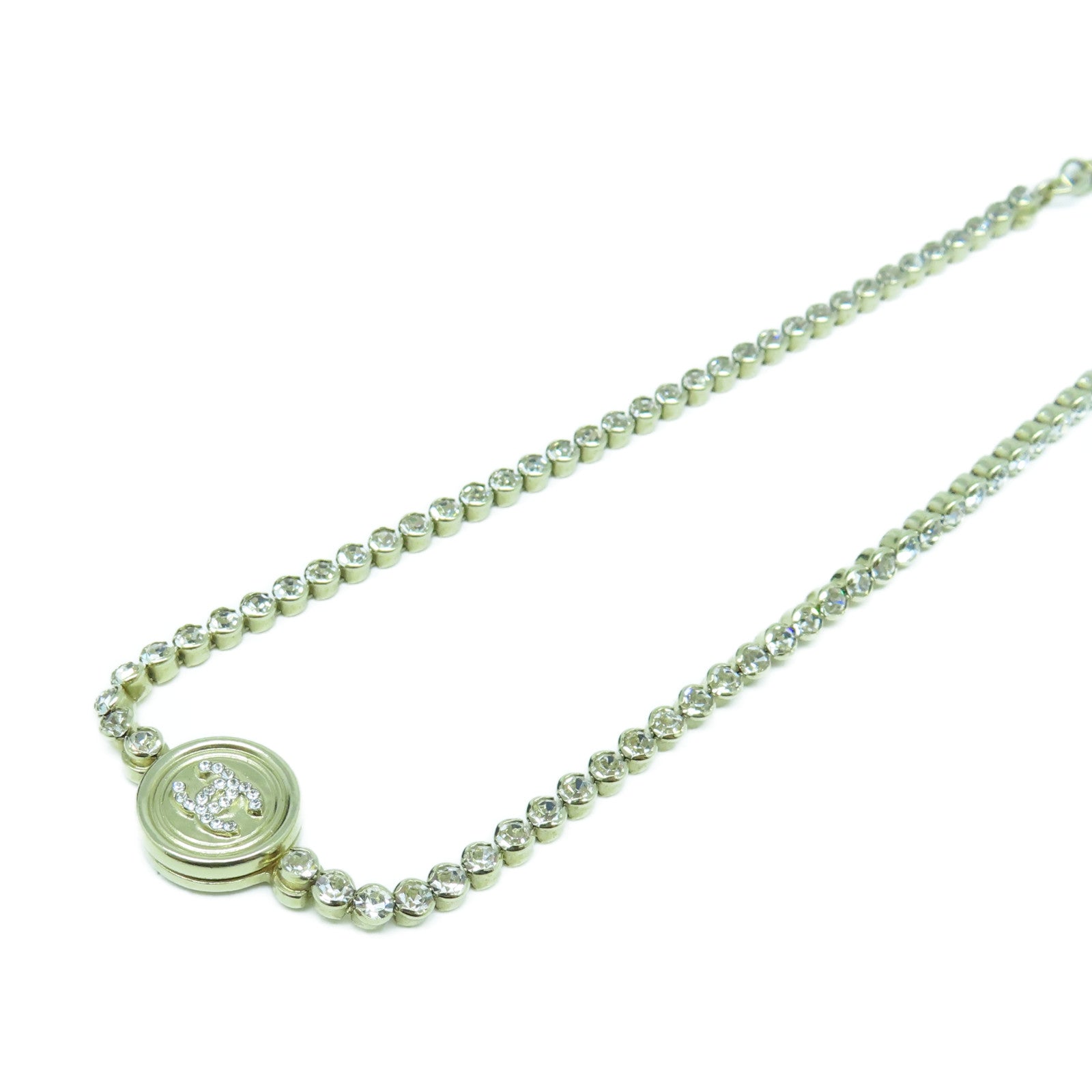 CHANEL 金属Necklace项链樱金色