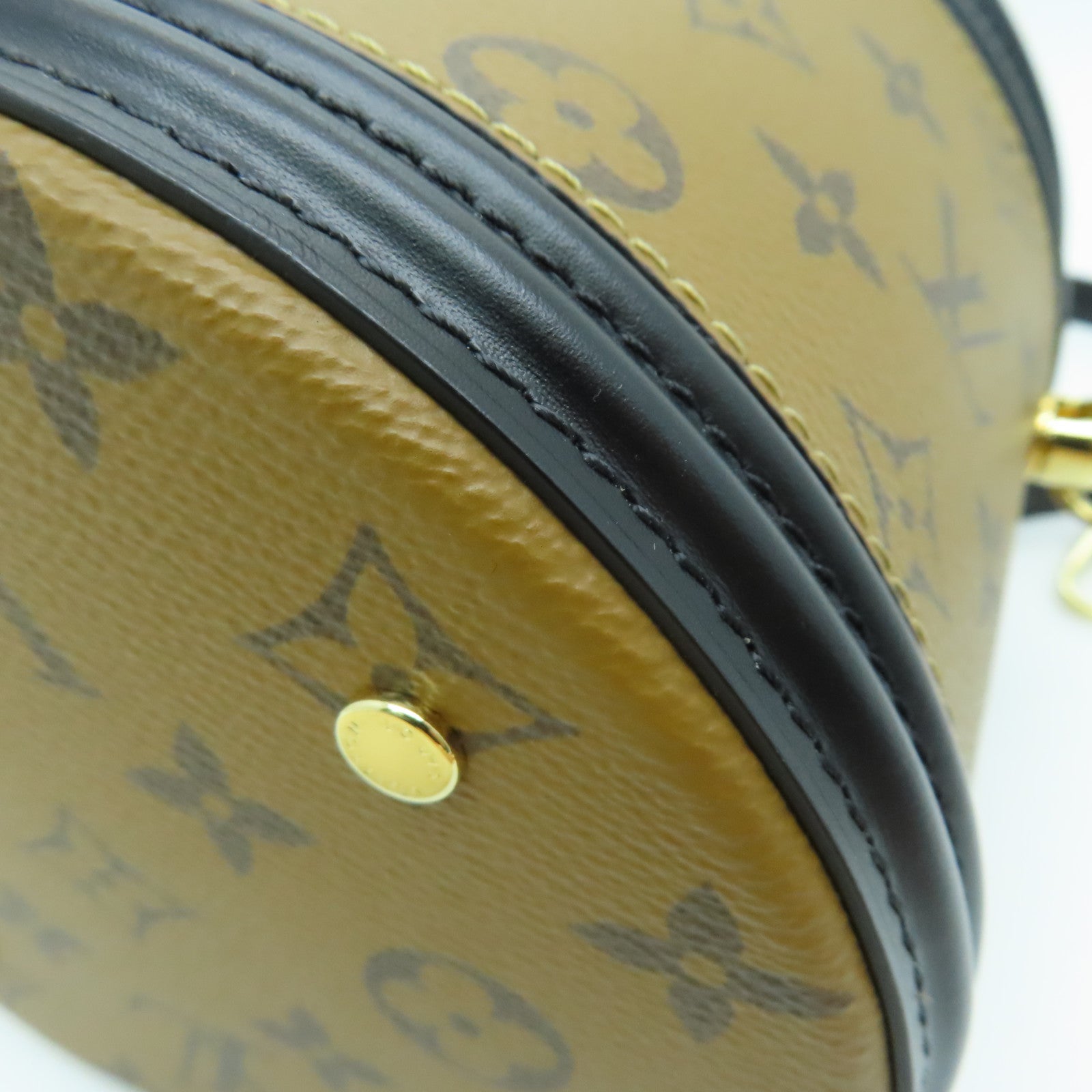 LOUIS VUITTON Monogram Reverse Cannes手挽肩背两用袋啡色