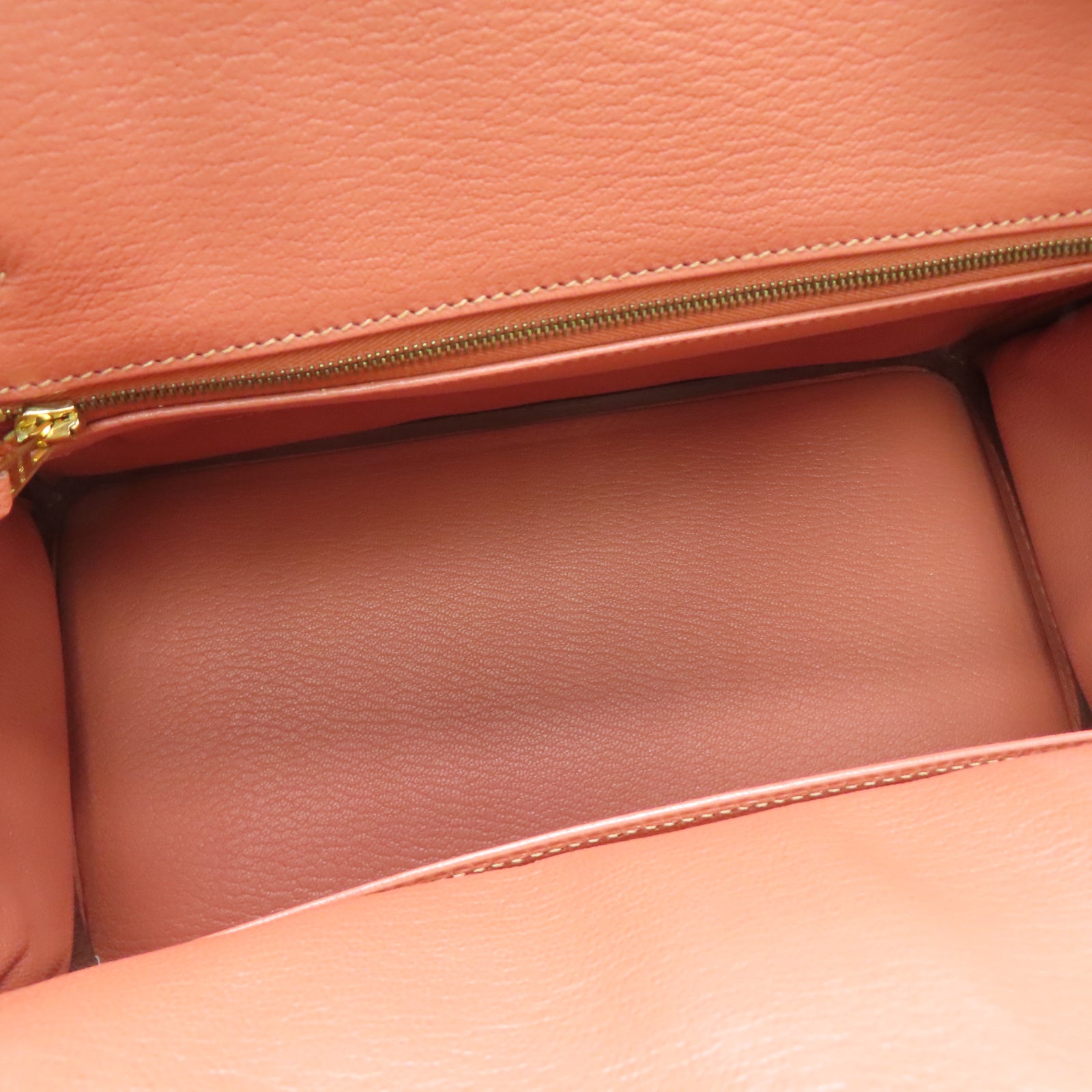 HERMES Taurillon Clemence皮革Birkin 30金扣手挽袋瑰茶粉色