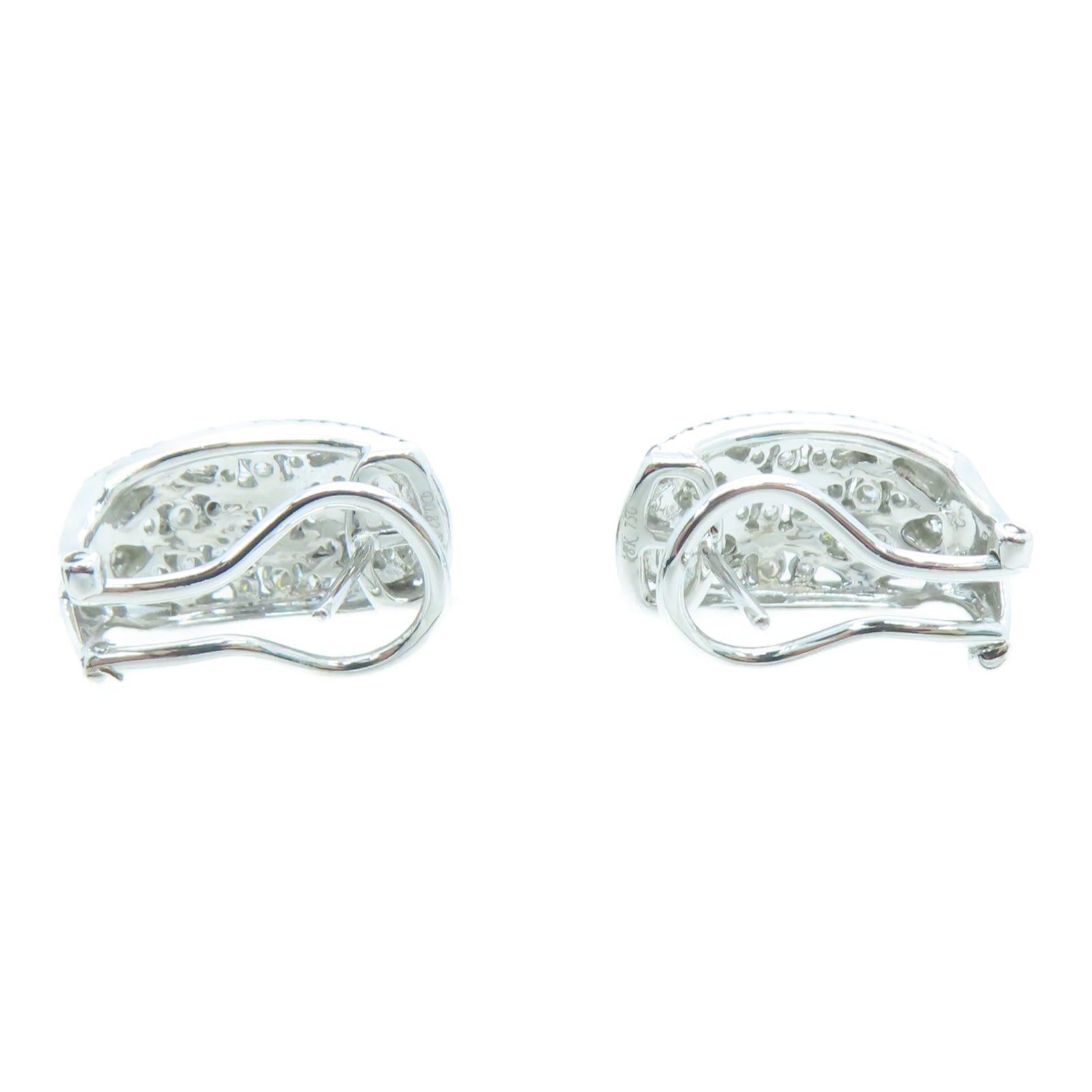 JEWELRY 18K白金Diamond Ring 0.82ct/0.92ct钻石耳环