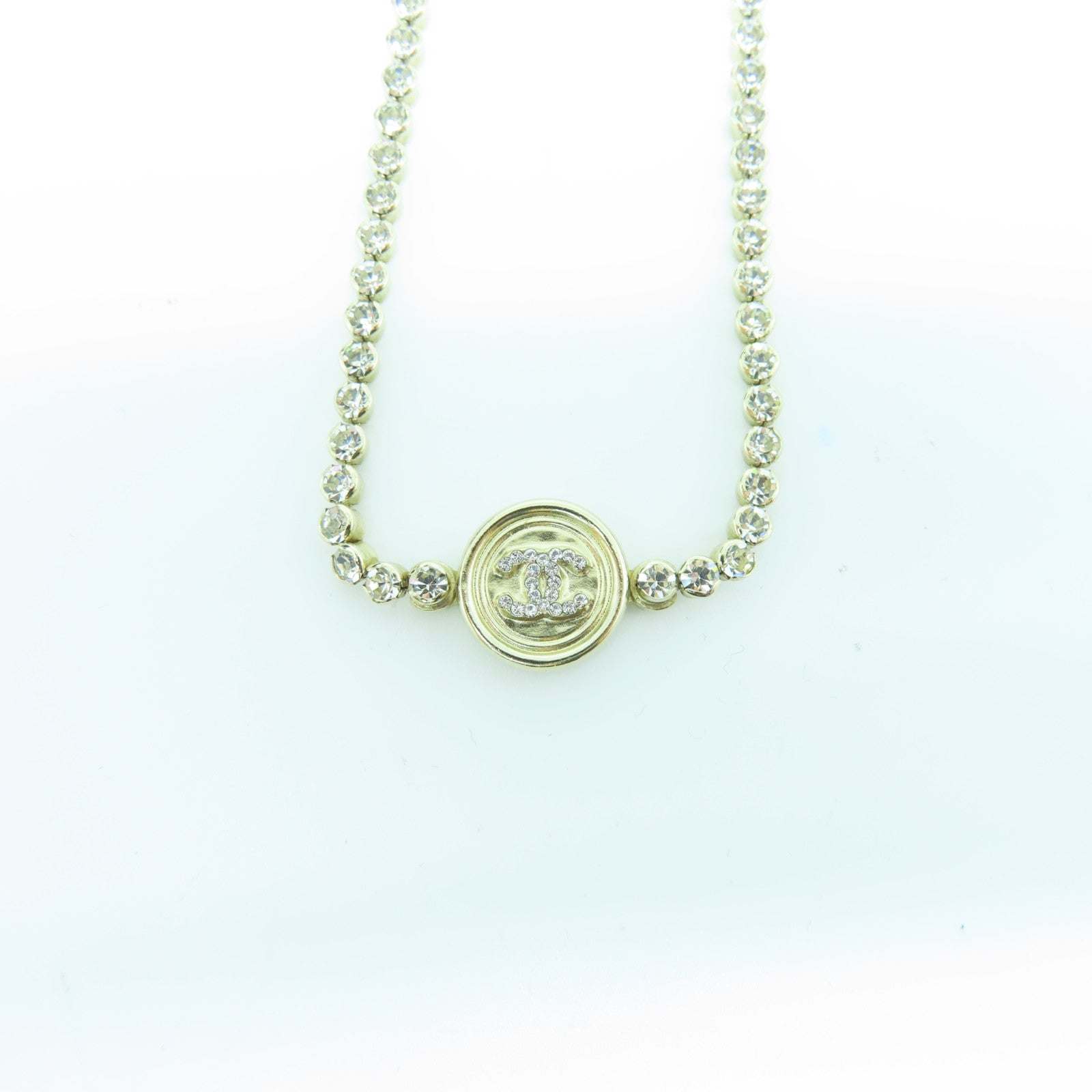 CHANEL 金属Necklace项链樱金色