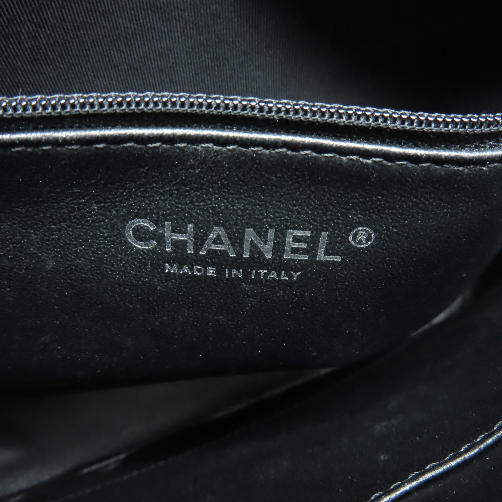CHANEL 菱格Caviar皮革Handbag銀扣手挽袋黑色