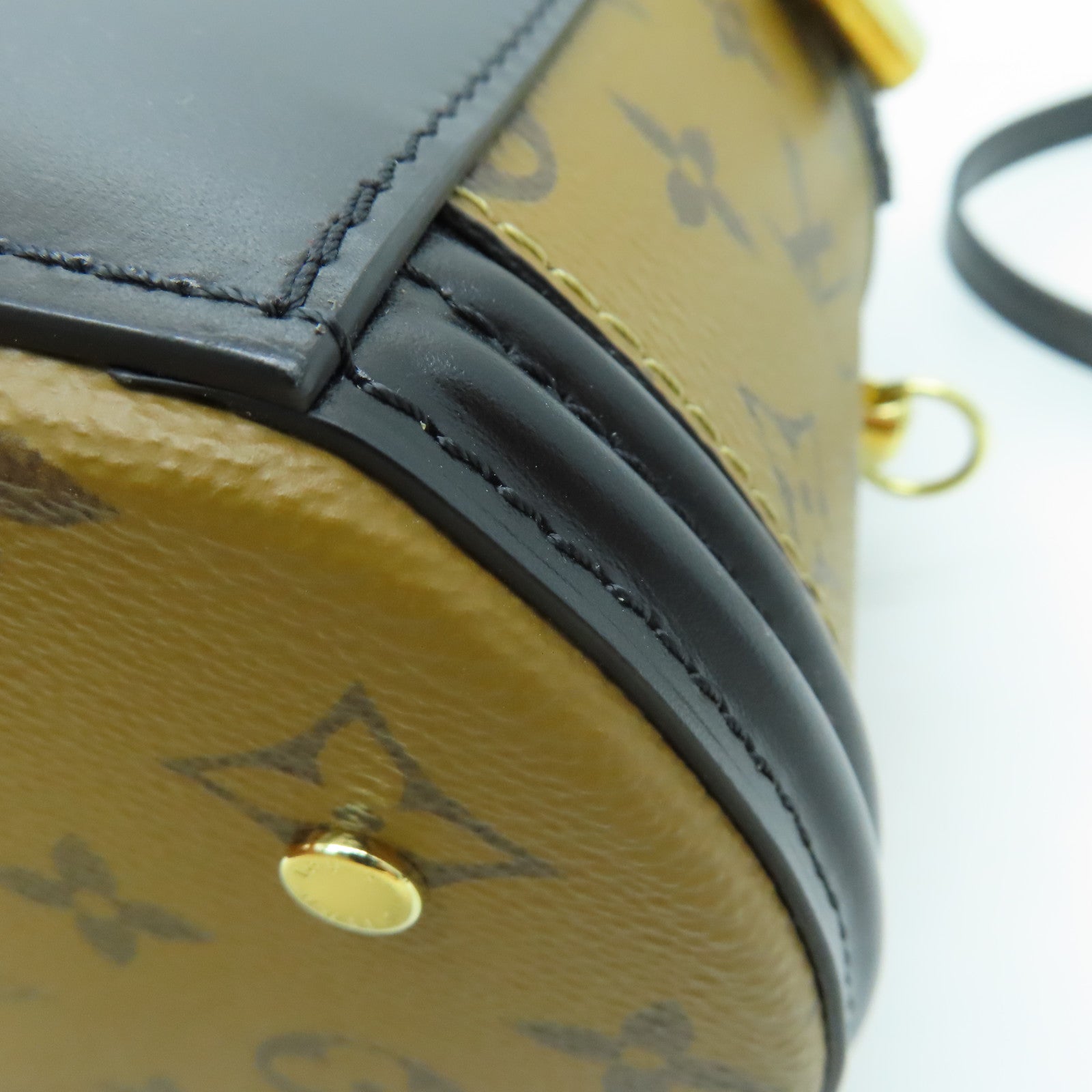 LOUIS VUITTON Monogram Reverse Cannes手挽肩背两用袋啡色