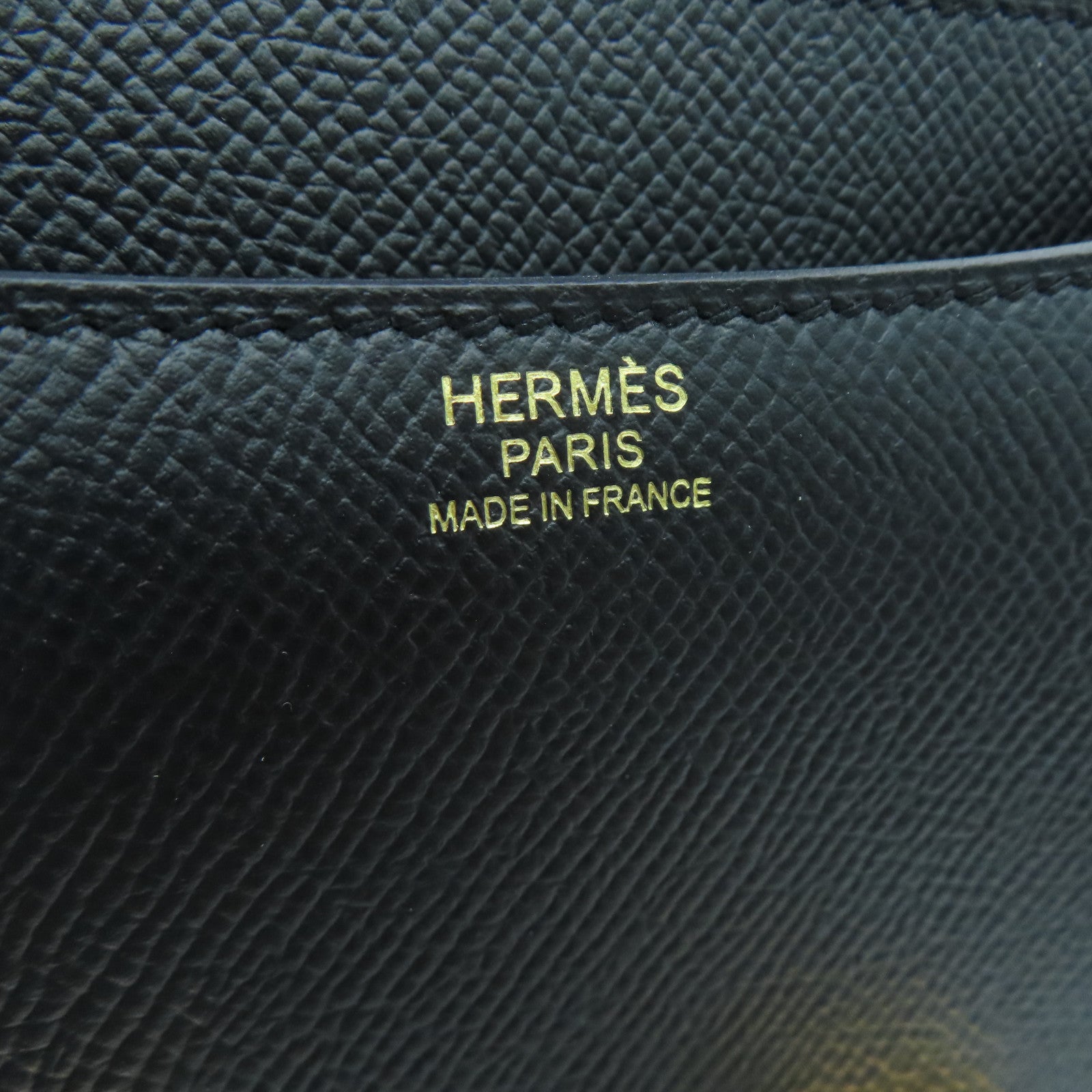 HERMES 【激减优惠】Epsom皮革Constance 24 2 Way Shoulder Bag金扣肩背袋黑色