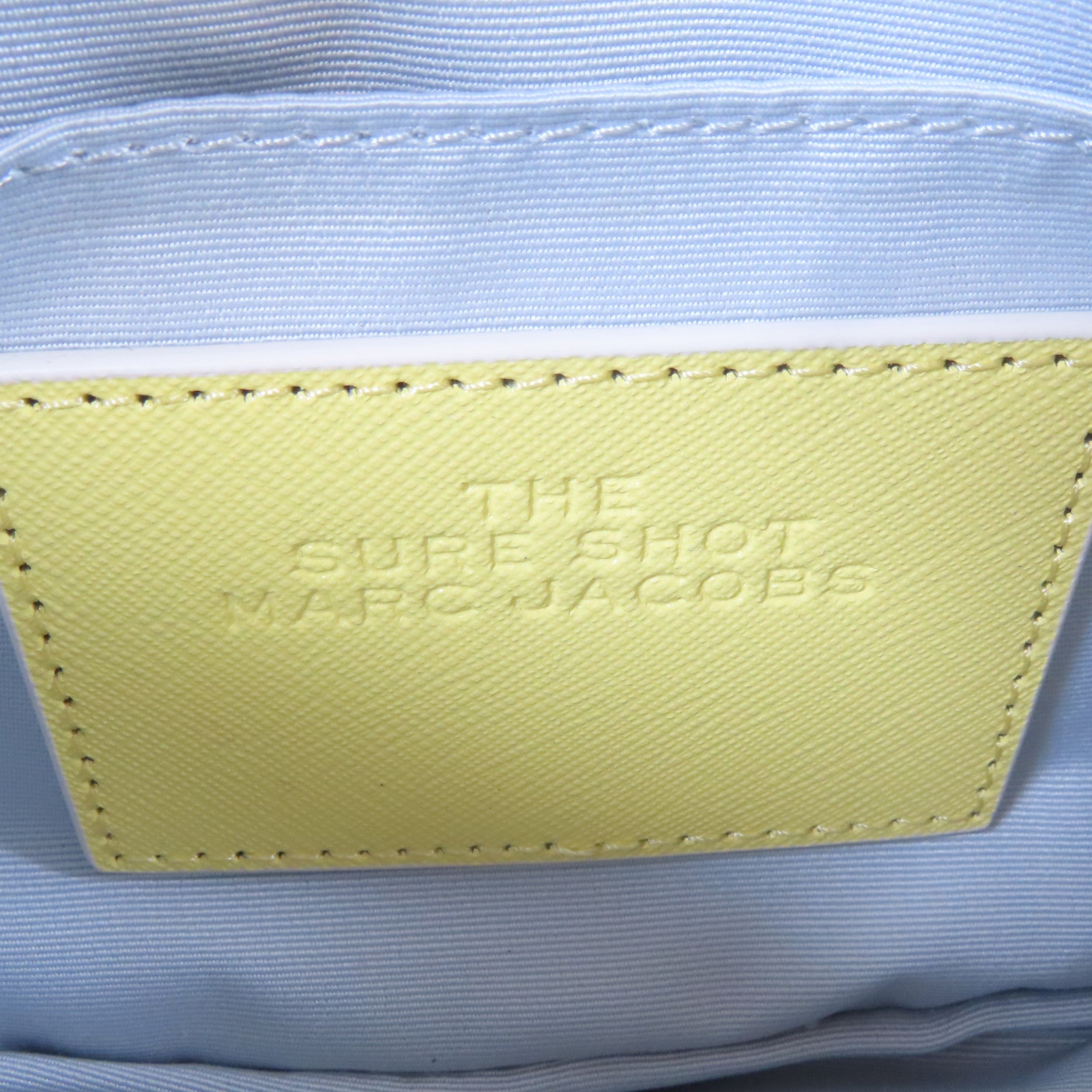 MARC JACOBS 牛皮皮革Shoulder Bag金扣手挽肩背兩用袋黃色