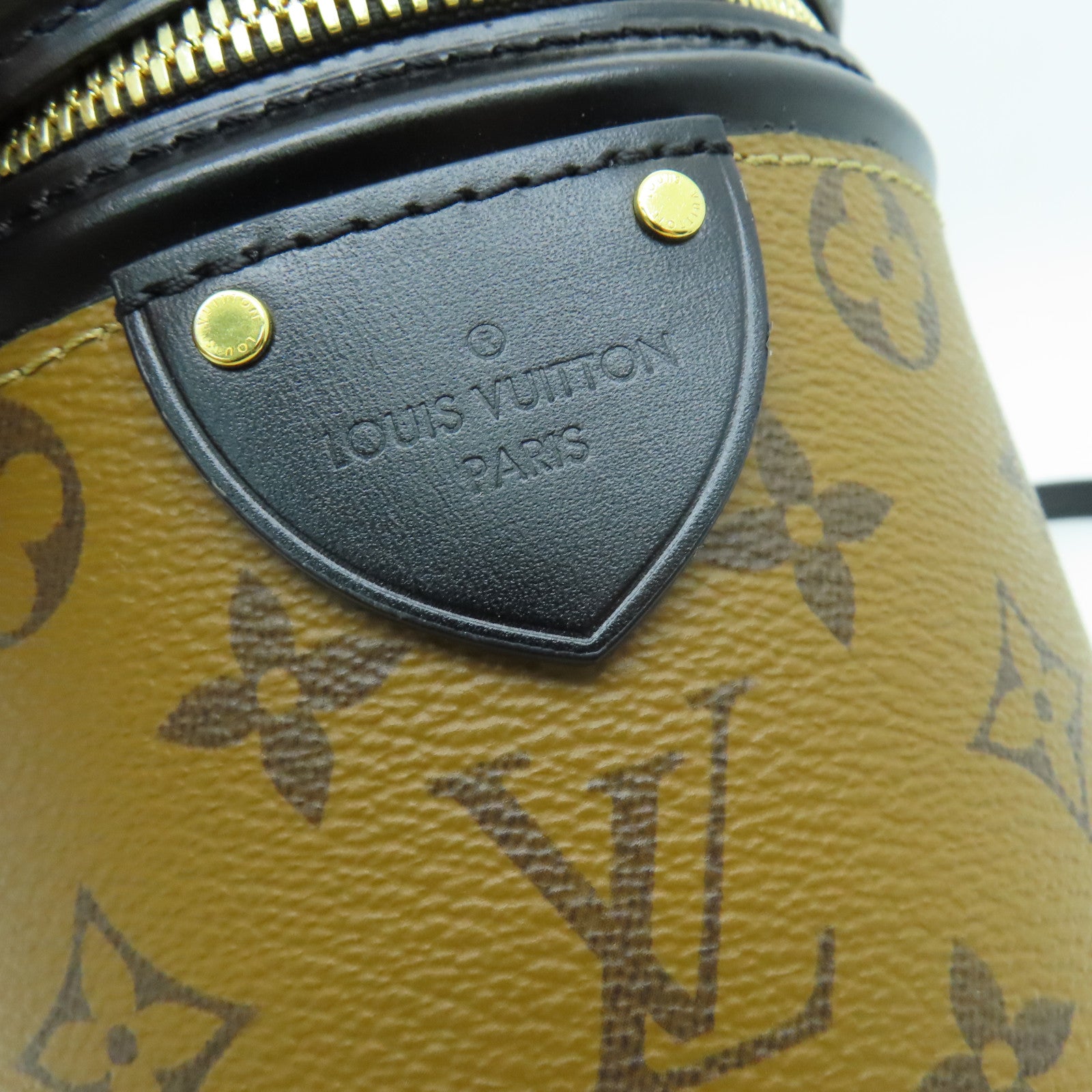 LOUIS VUITTON Monogram Reverse Cannes手挽肩背两用袋啡色