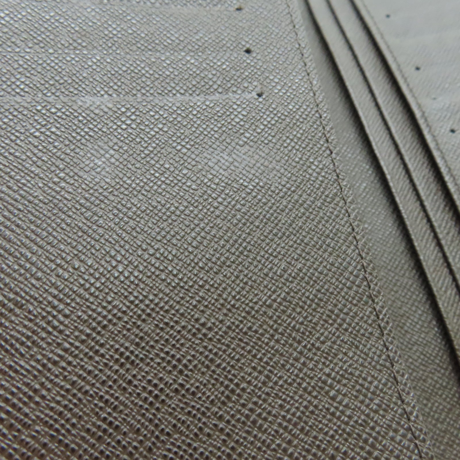 LOUIS VUITTON Damier Brazza Wallet长钱包金扣啡色