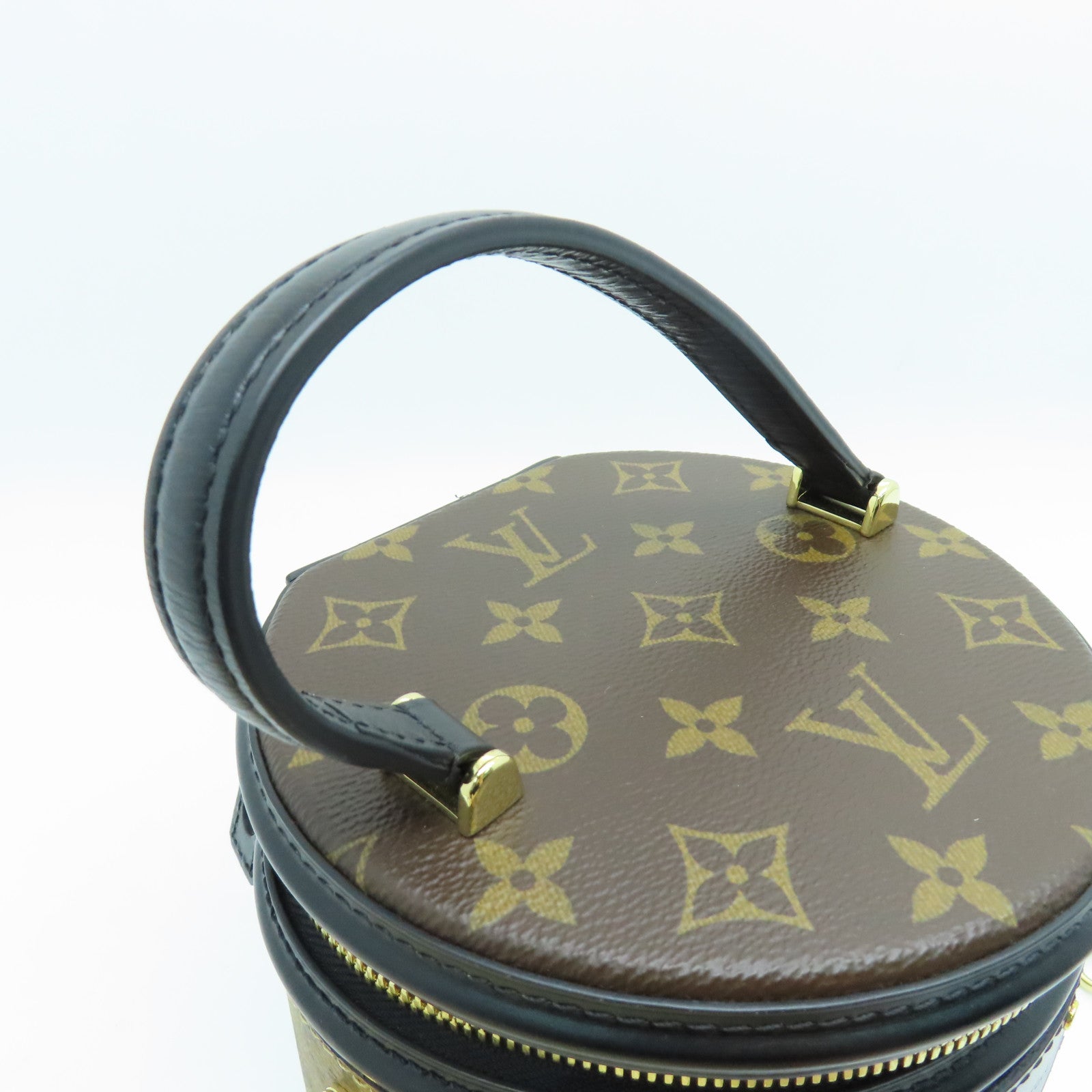 LOUIS VUITTON Monogram Reverse Cannes手挽肩背两用袋啡色