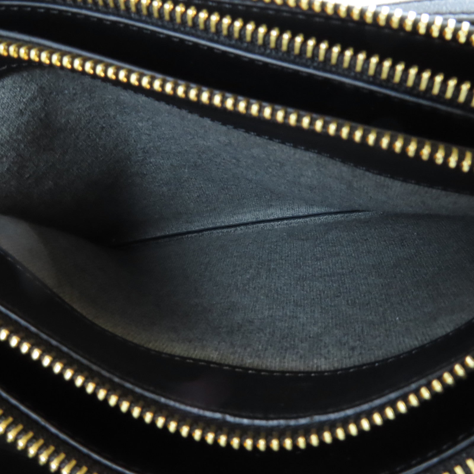 CELINE 牛皮皮革Trio Shoulder Bag金扣肩背袋黑色