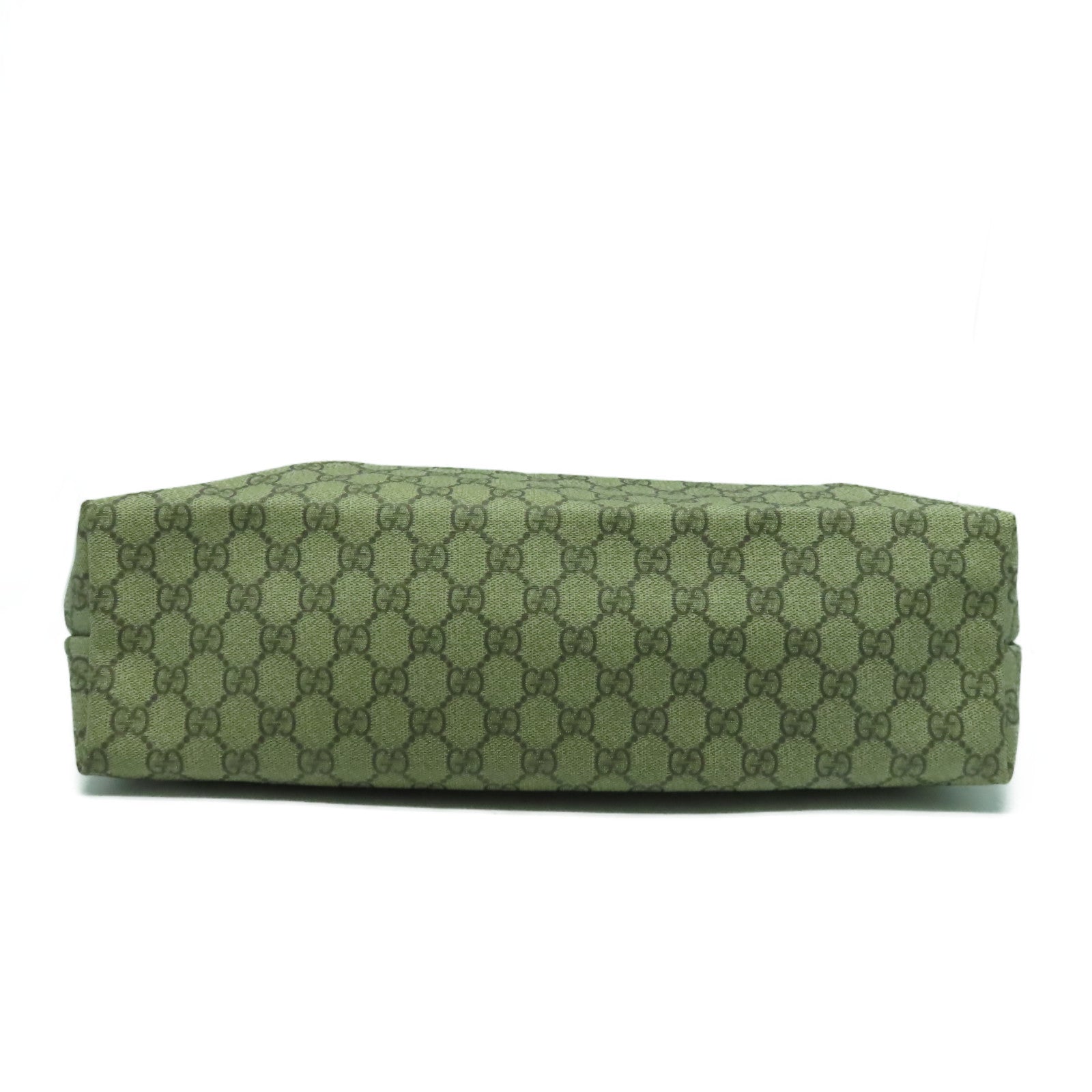 GUCCI 【激減優惠】塗層帆布Tote Bag銀扣肩背袋啡色