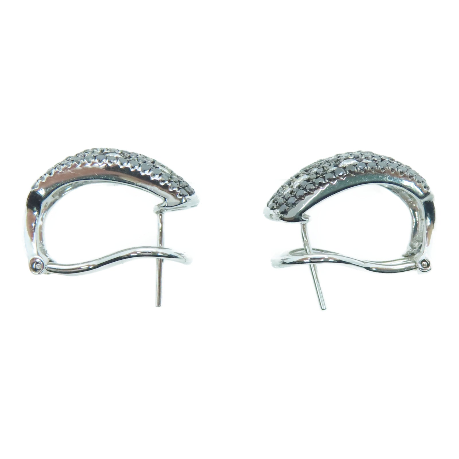 JEWELRY 18K白金Diamond Ring 0.82ct/0.92ct钻石耳环